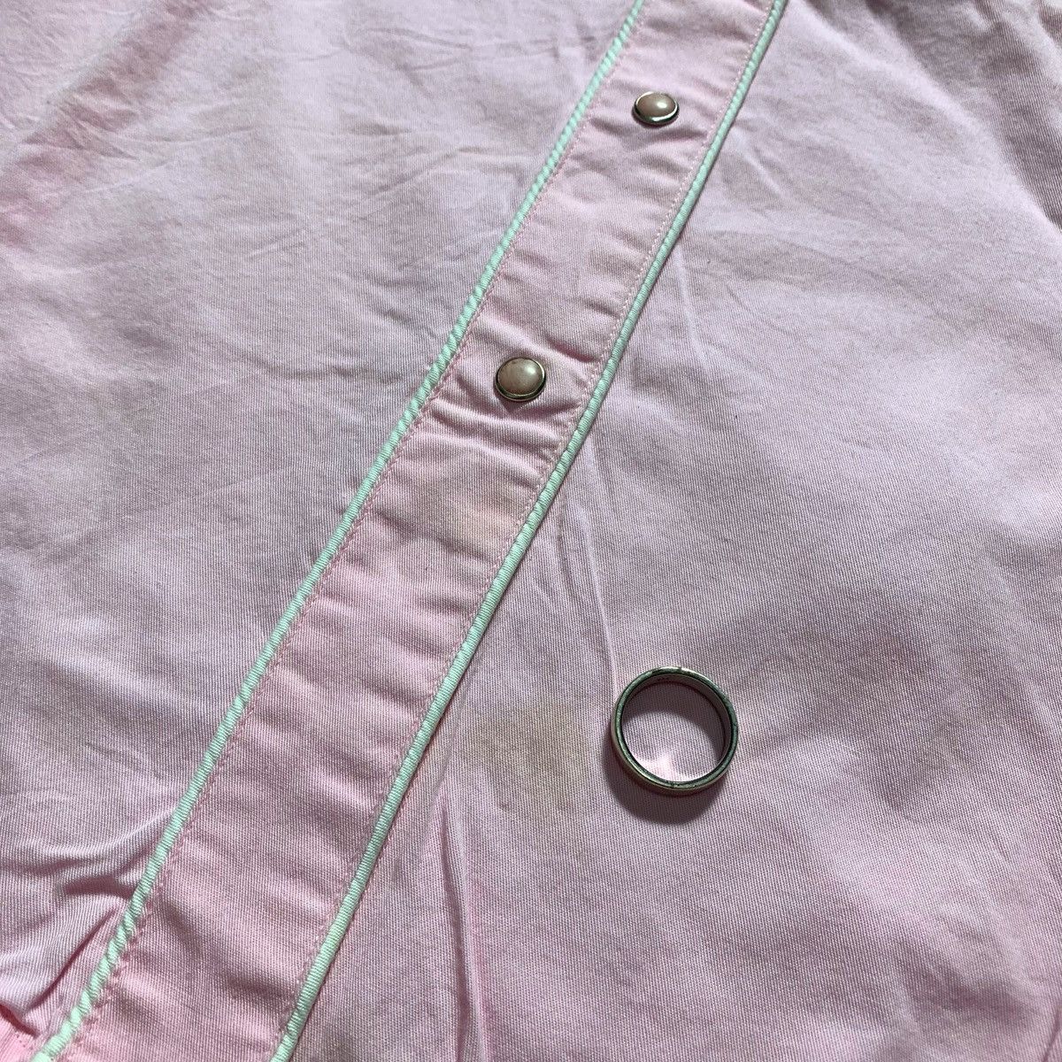 Wrangler Western Style Button Snap Shirt Pink