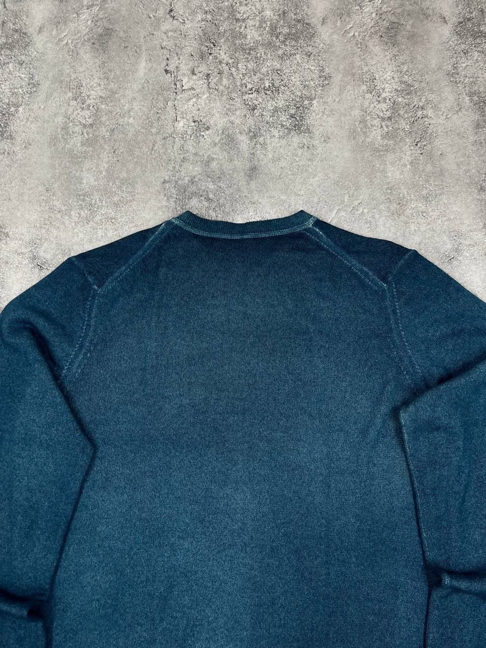 Vintage Vintage Men Cashmere Knit Sweater Crew Neck Teal Navy Size L Size US L / EU 52-54 / 3 - 7 Thumbnail