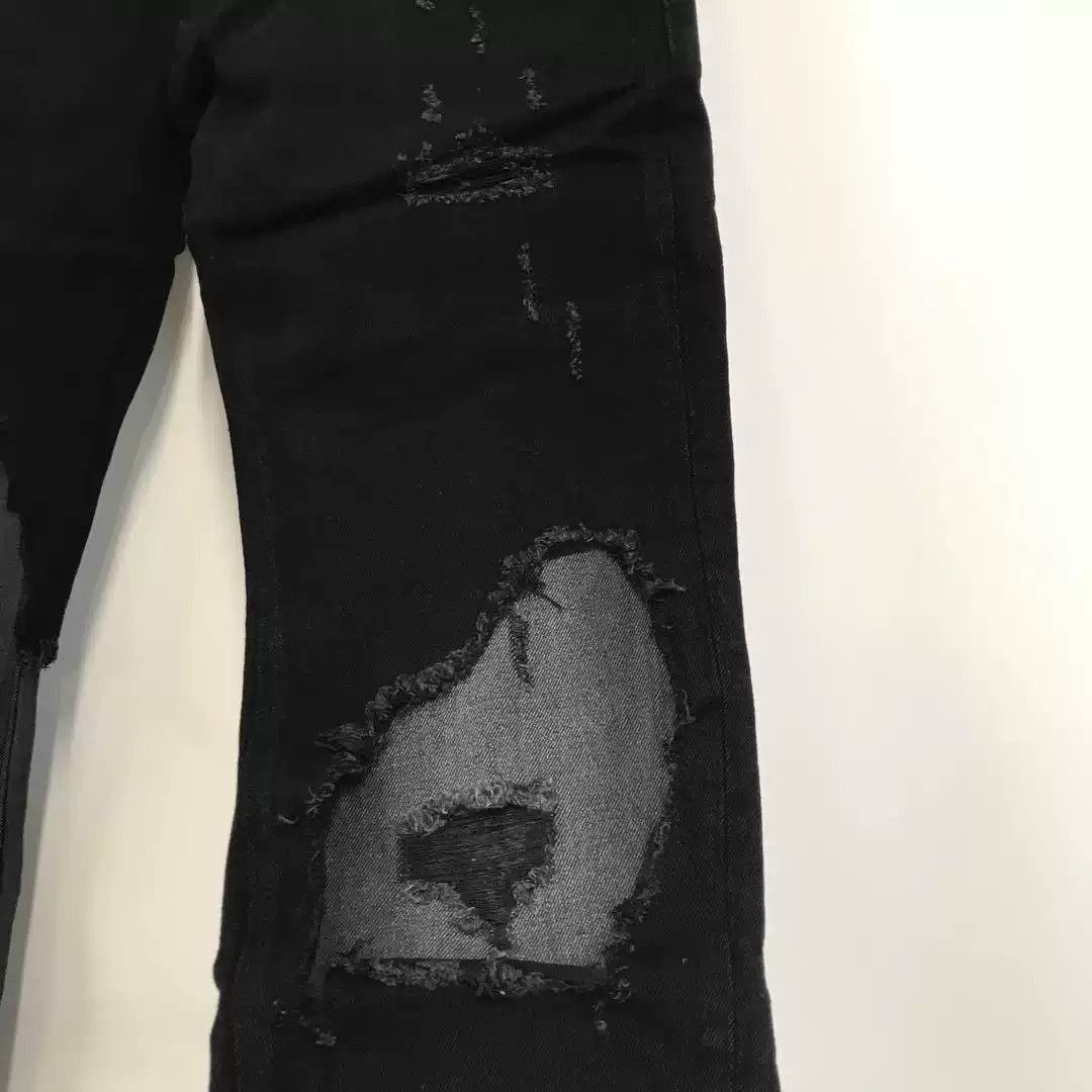 Raf Simons Raf Simons double-layered ripped jeans Size US 31 - 3 Thumbnail