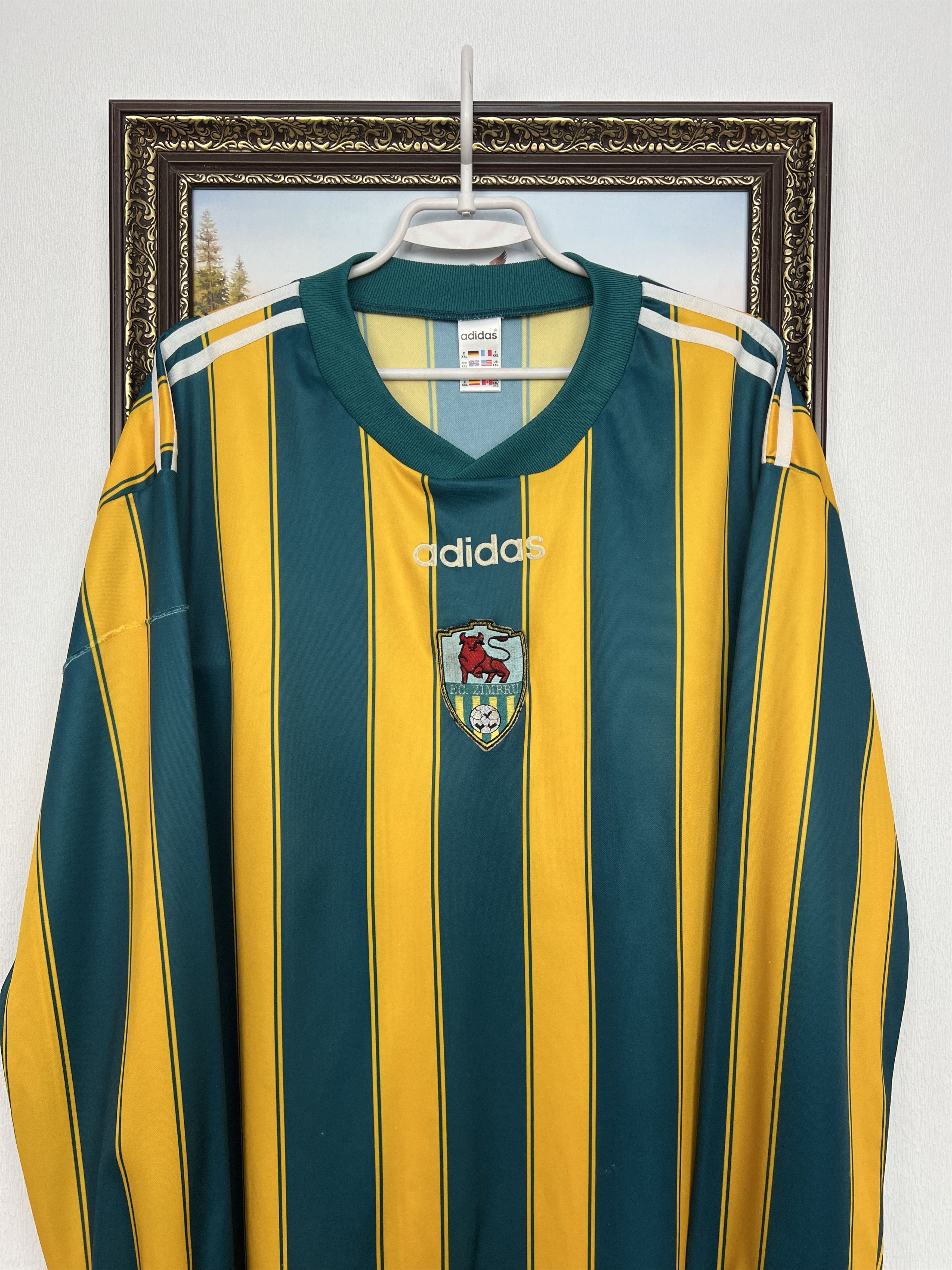 Adidas FC Zimbru Chisinau Home football shirt 1997 Adidas #10 Size US XXL / EU 58 / 5 - 2 Thumbnail