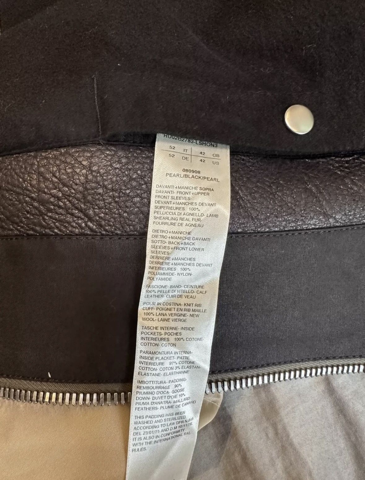 Rick Owens Rick Owens Zionic bomber Size US L / EU 52-54 / 3 - 3 Thumbnail