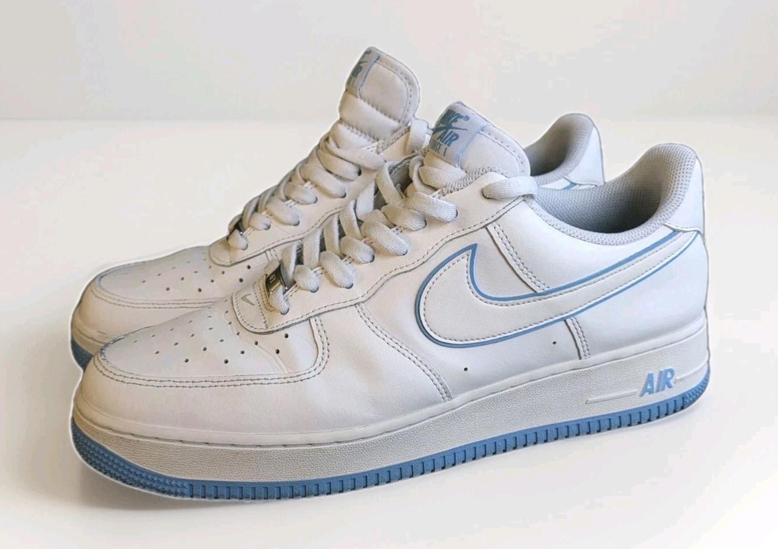 Nike Nike Air Force 1 '07 Low White University Blue Sneakers DV07 Size US 12 / EU 45 - 6 Thumbnail