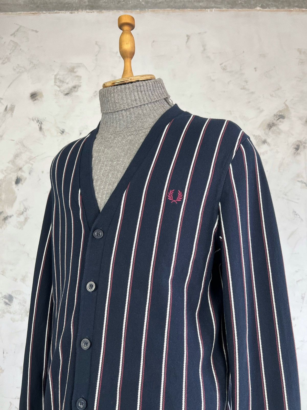 Fred Perry Vintage Fred Perry Cardigan Size M Size US M / EU 48-50 / 2 - 2 Thumbnail