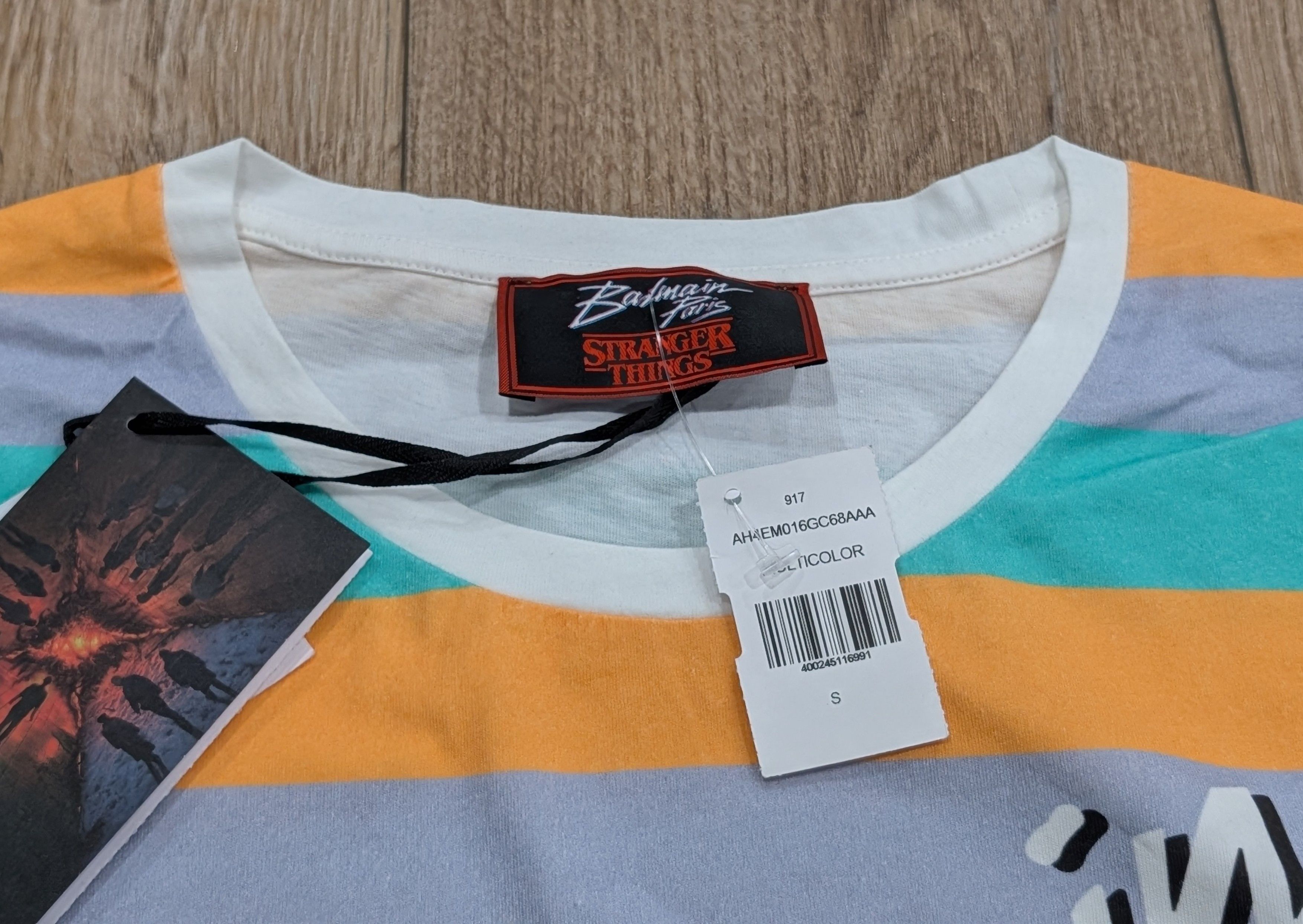 Balmain BALMAIN "Stranger Things" Layered T-Shirt Green Multi Small Size US XS / EU 42 / 0 - 3 Thumbnail