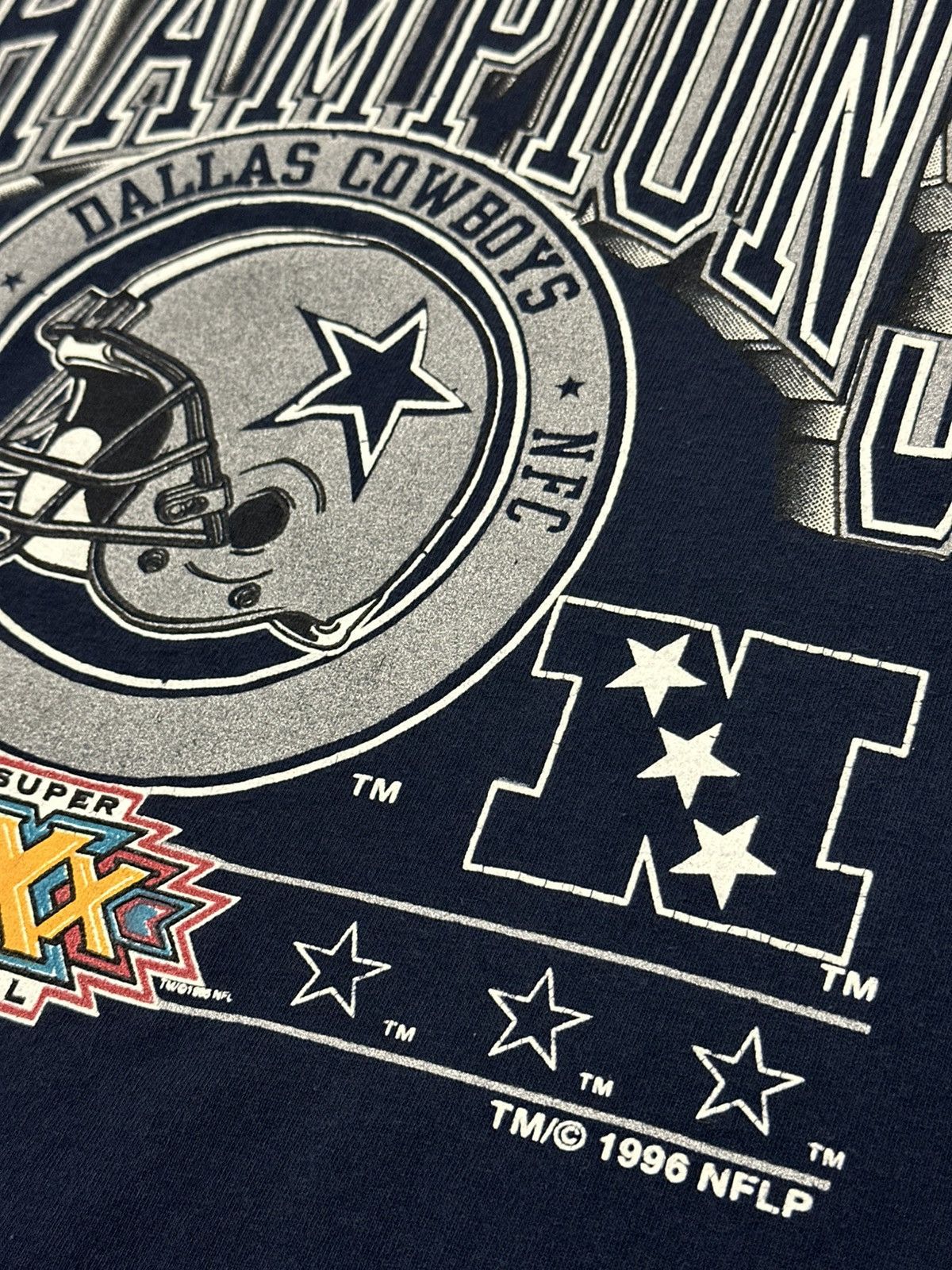 NFL Vintage 90s Dallas Cowboys 1996 Super Bowl XXX NFC Champions Size US XL / EU 56 / 4 - 3 Thumbnail