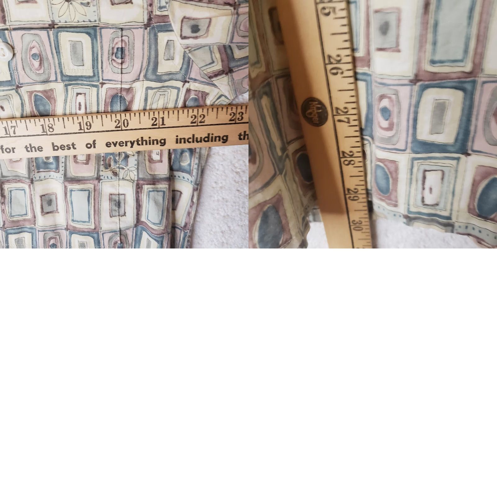 Murano Murano Men’s M Multicolor Geometric Pattern Shirt S Short Sleeve Collared Button-Up Casual Beach Hawaiian Tropical Size US M / EU 48-50 / 2 - 8 Thumbnail