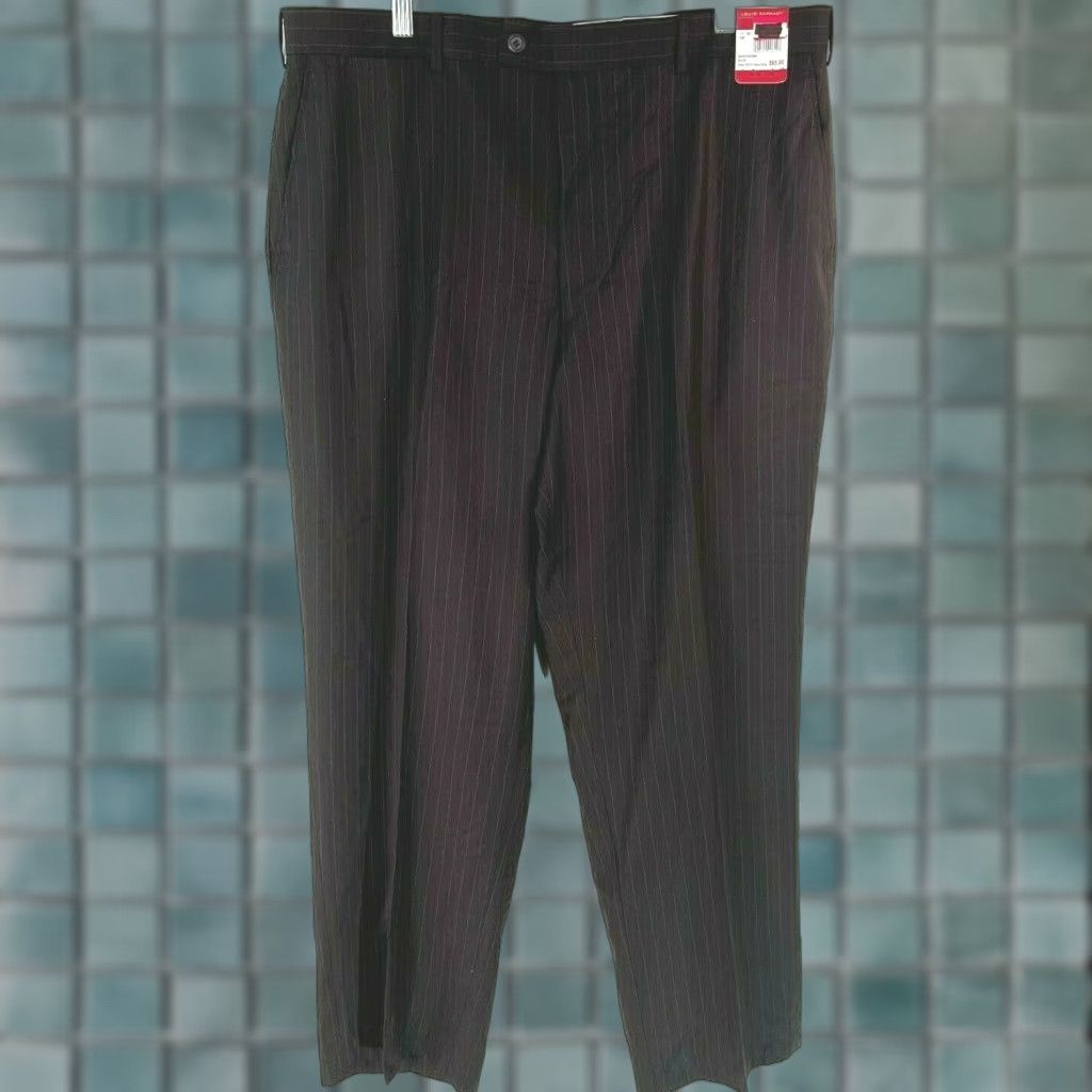 mens chocolate brown dress pants Berle Wool Blend Self Sizing Dress Pants main image 0