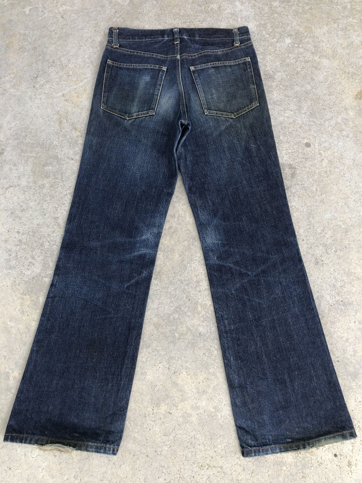 Yohji Yamamoto Ined Homme Flared Jeans Distressed Jeans Size US 30 / EU 46 - 4 Thumbnail