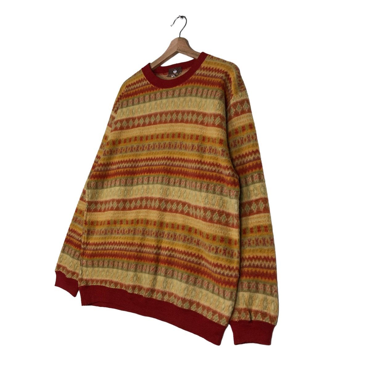 Japanese Brand × Vintage 🔥VINTAGE KNIT SWEATSHIRT NAVAJO NATIVE DESIGN GOOSE & GANDER Size US M / EU 48-50 / 2 - 2 Thumbnail