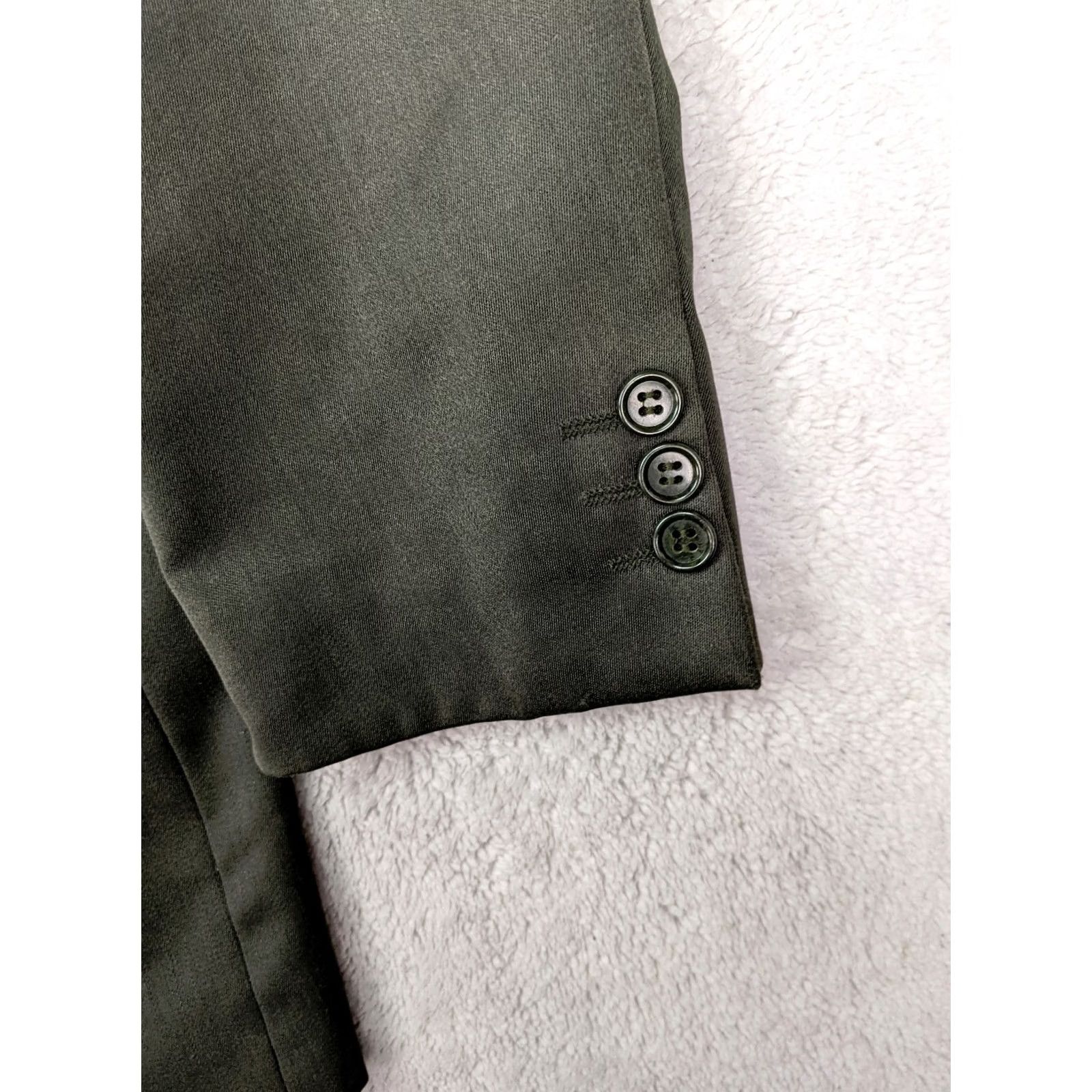 Burton Burton Blazer Jacket Mens 38L Gray Wool Blend Double-Breasted 4-Button Peak Lapel Shirt Coat Coat? Size 38R - 2 Thumbnail