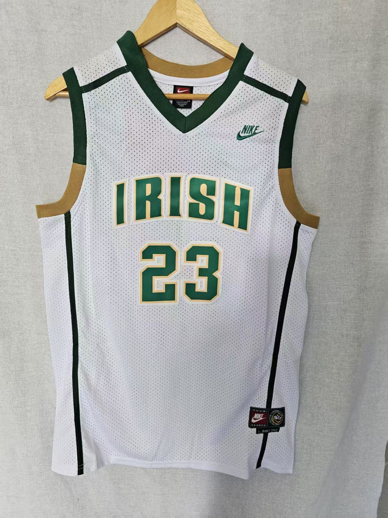 NBA High School #23 LeBron James Jersey White Size US M / EU 48-50 / 2 - 1 Thumbnail