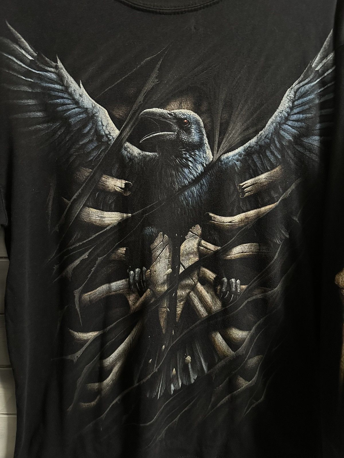Japanese Brand Rare Vintage Dead Skull Rock Long-Sleeve Shirt Y2K Skeleton. Size US M / EU 48-50 / 2 - 2 Thumbnail
