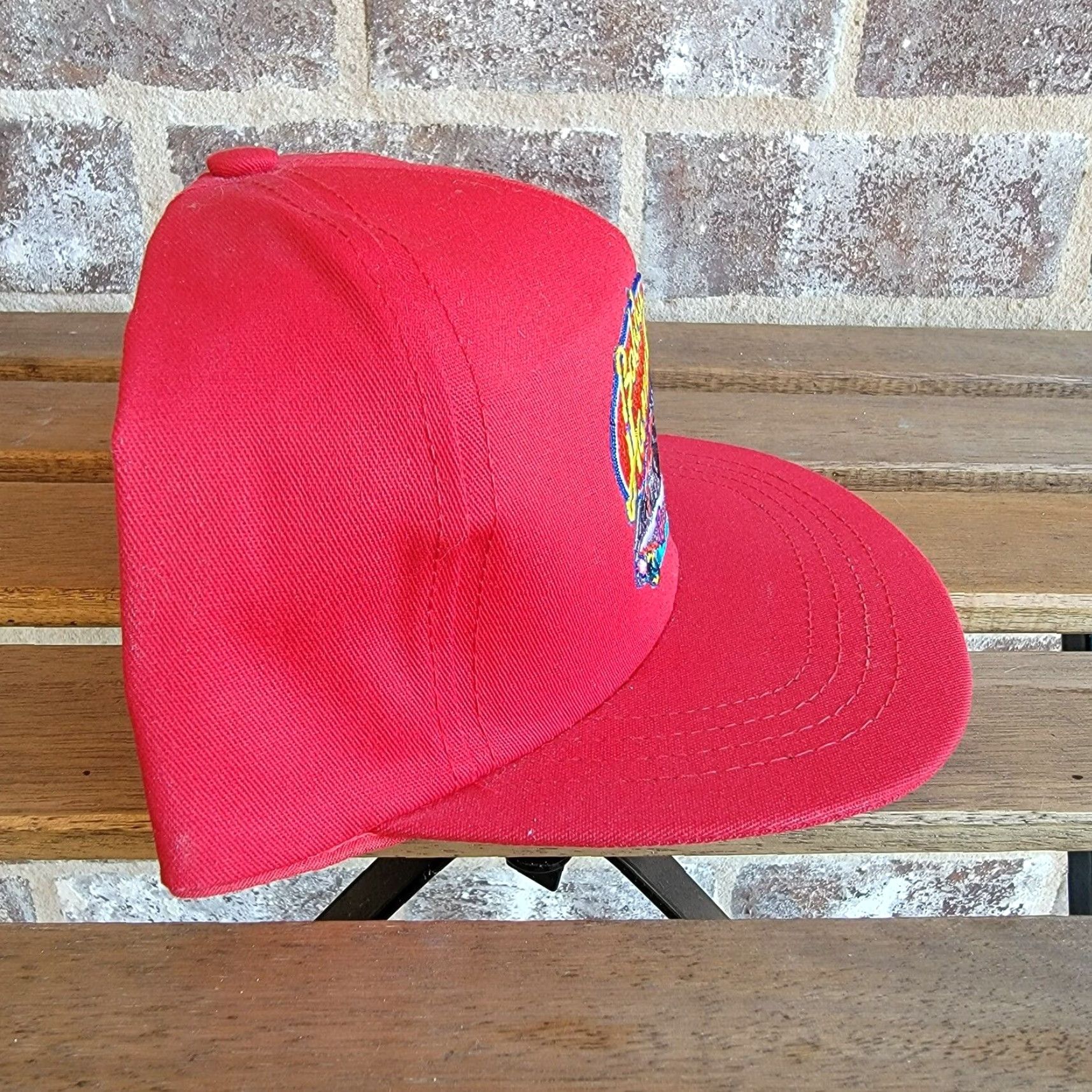 Vintage VINTAGE Bobby Hamilton #43 Cap Hat Adult One Size Snap Back Red AmeriCap Baseball Hat Mens One Size Red Logo 90s Event MLB? Size ONE SIZE - 2 Thumbnail