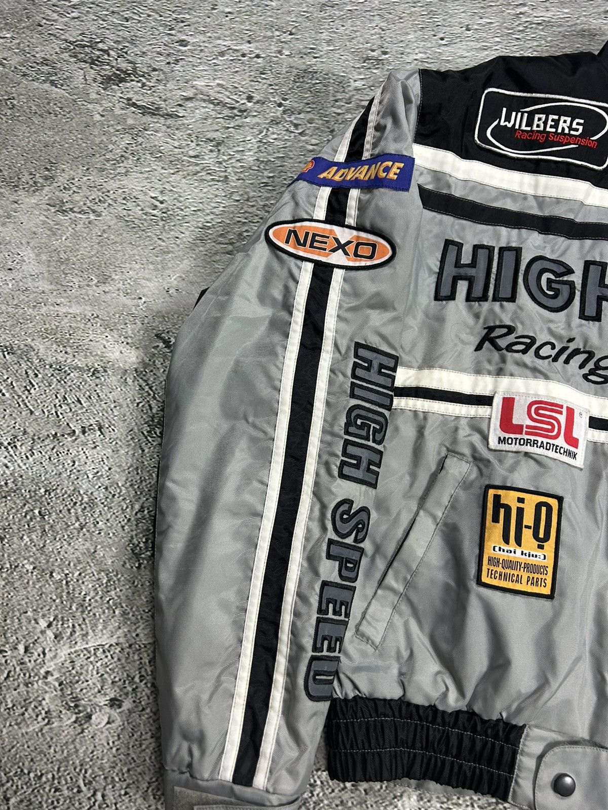 Vintage High Speed Racing Jacket vintage bomber jacket grey Size US S / EU 44-46 / 1 - 4 Thumbnail