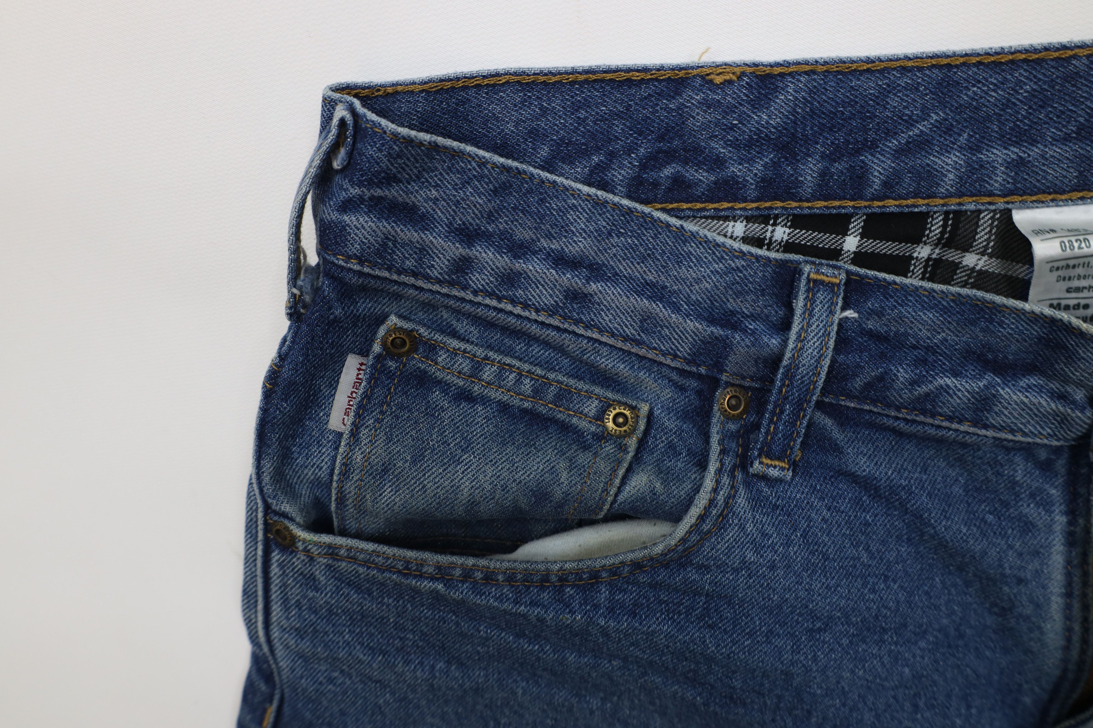 Carhartt Vintage Y2K Carhartt Flannel Lined Relaxed Wide Leg Jeans Size US 36 / EU 52 - 9 Thumbnail