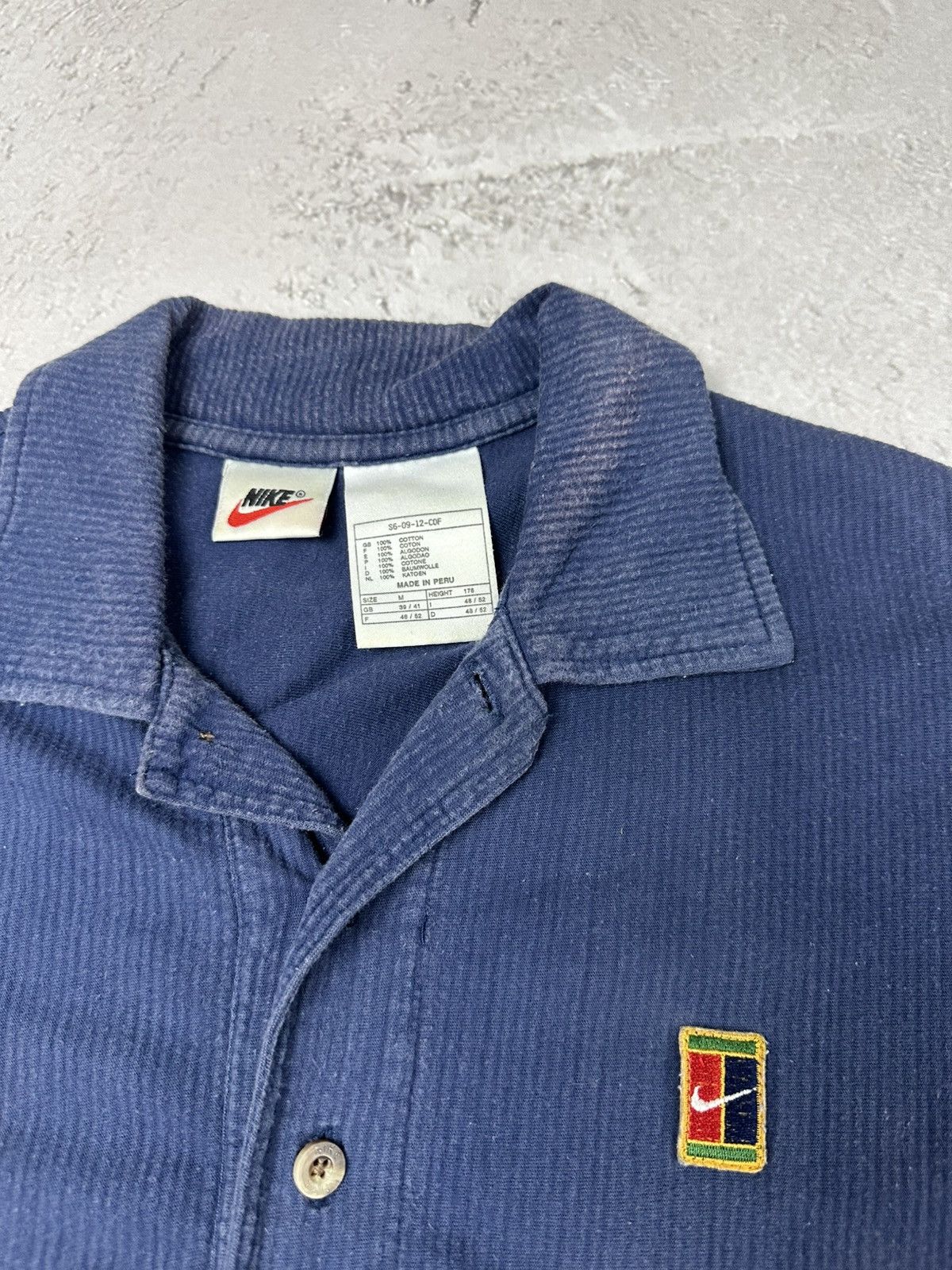 Nike Vintage 90s Nike Court Faded Polo y2K Shirt Size US M / EU 48-50 / 2 - 2 Thumbnail