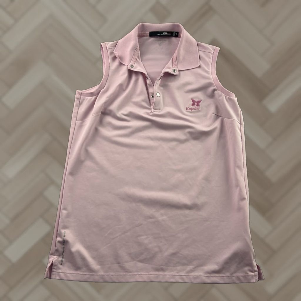 Ralph Lauren Ralph Lauren RLX Kapalua Sleeveless Golf Polo Shirt Women's Small Pink Size S / US 4 / IT 40 - 1 Thumbnail
