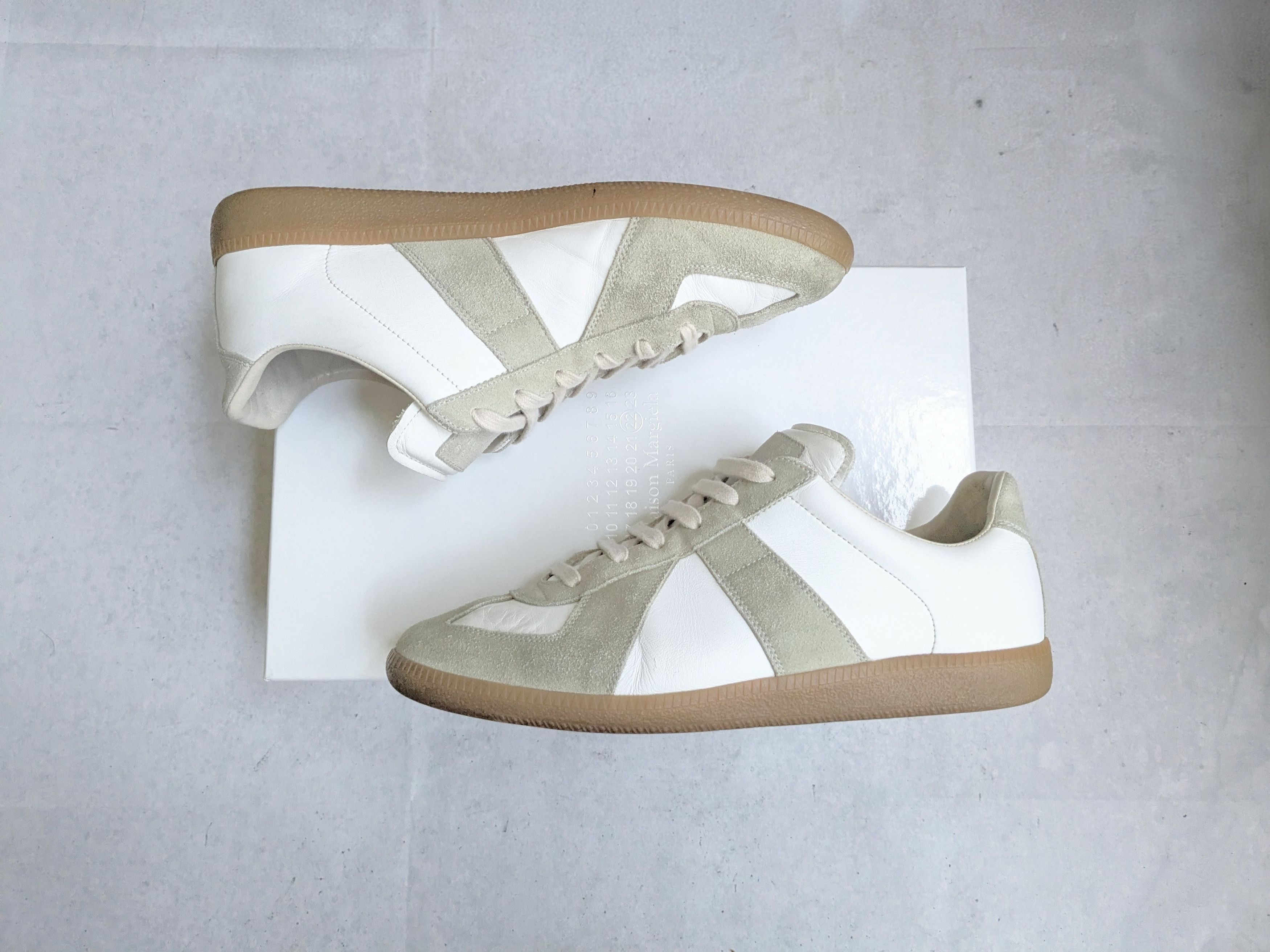 Maison Margiela Maison Margiela Replica GAT White Gray 9 42 Gum Low Tops Size US 9 / EU 42 - 4 Thumbnail