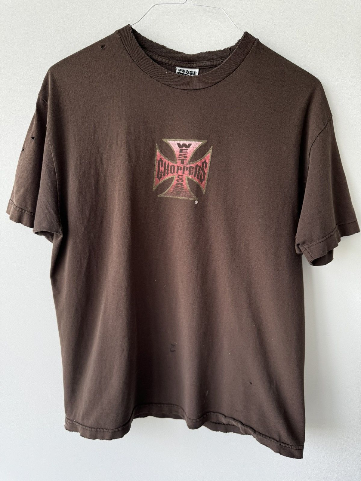 Vintage VINTAGE WEST COAST CHOPPERS WCC BROWN T SHIRT RARE THRASHED Size US L / EU 52-54 / 3 - 1 Thumbnail