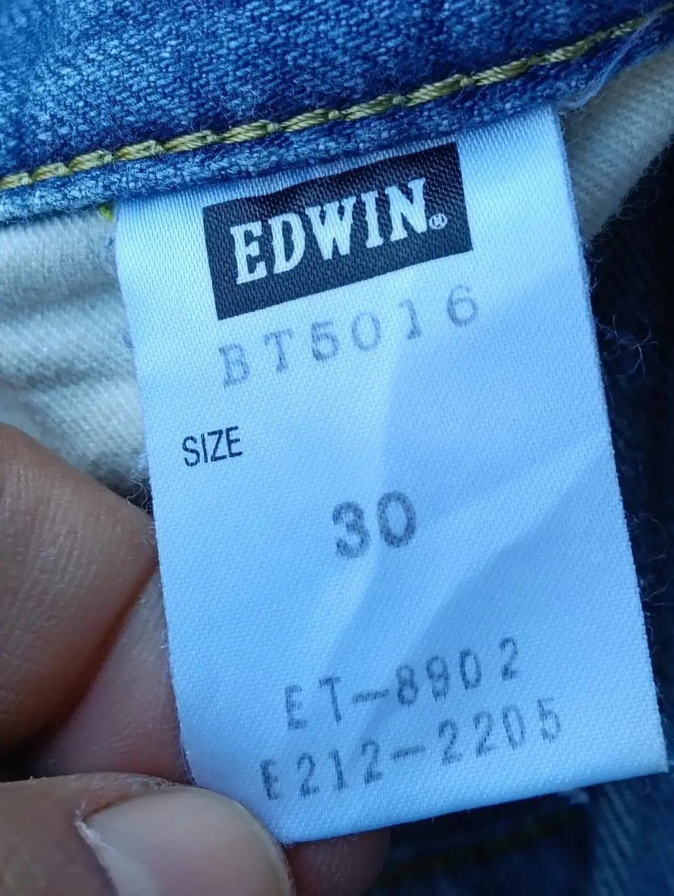 Edwin Edwin Blue Trip Distressed Denim Green half Selvedge Size US 31 - 12 Thumbnail