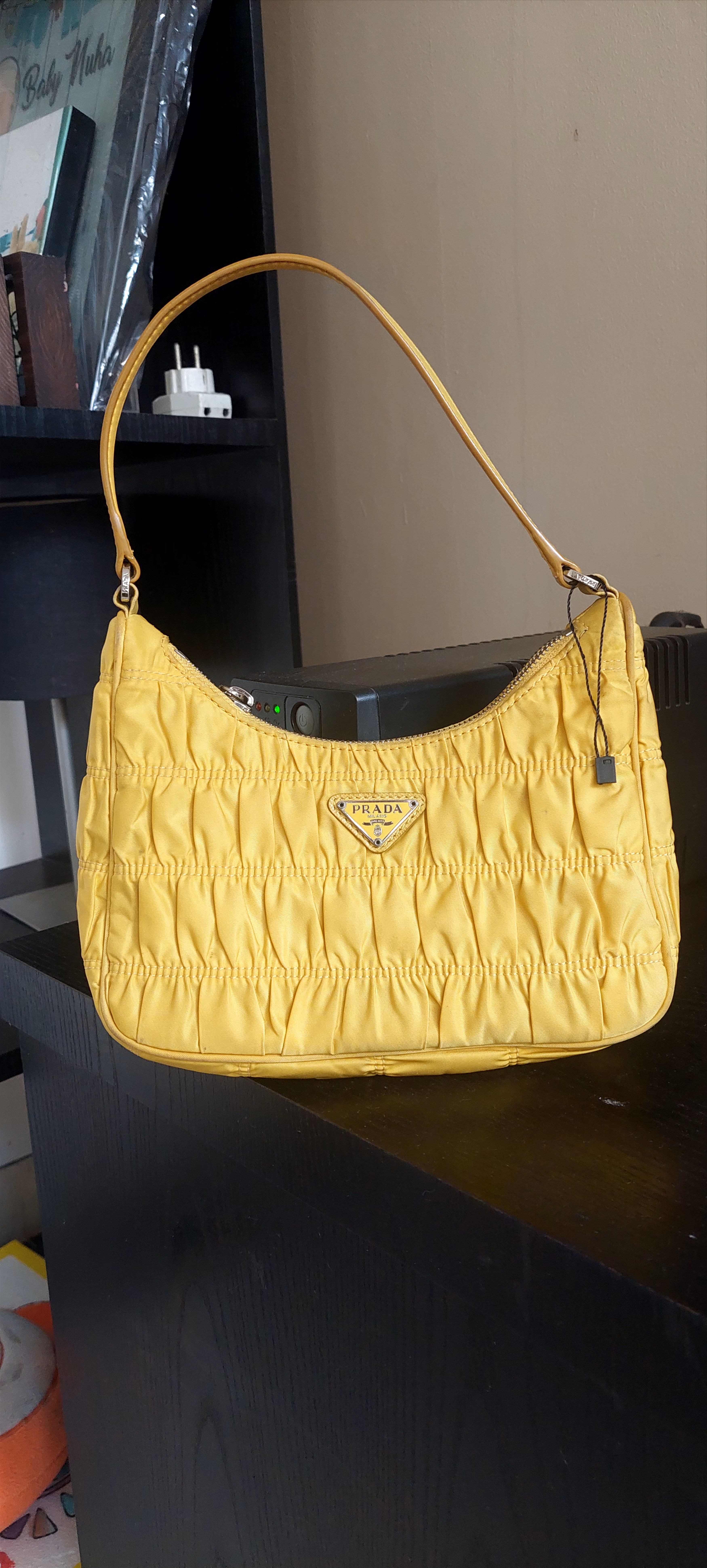 Prada Prada Tessuto Mini Yellow Size ONE SIZE - 1 Thumbnail