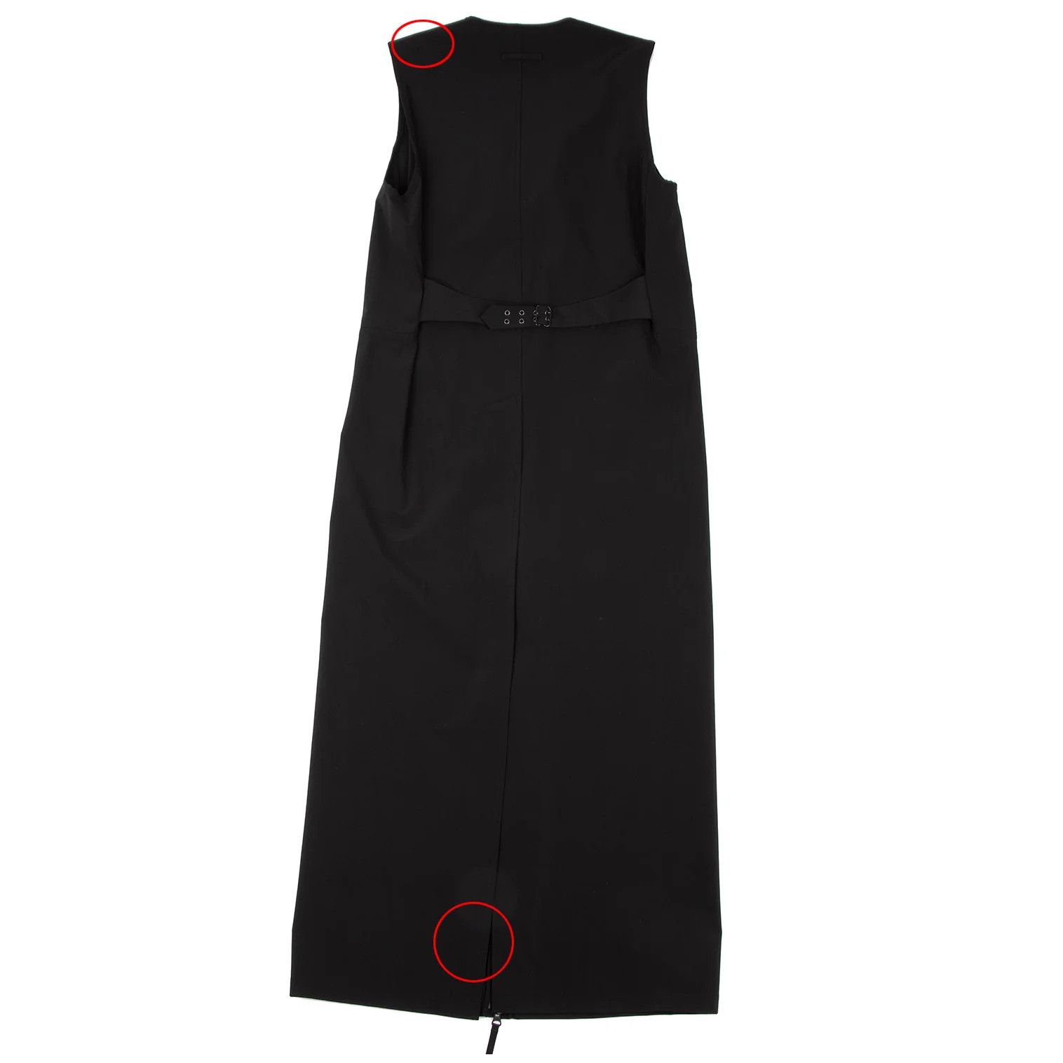 Jean Paul Gaultier Stretch Nylon Sleeveless Coat in Black Size 48 Size US M / EU 48-50 / 2 - 9 Thumbnail