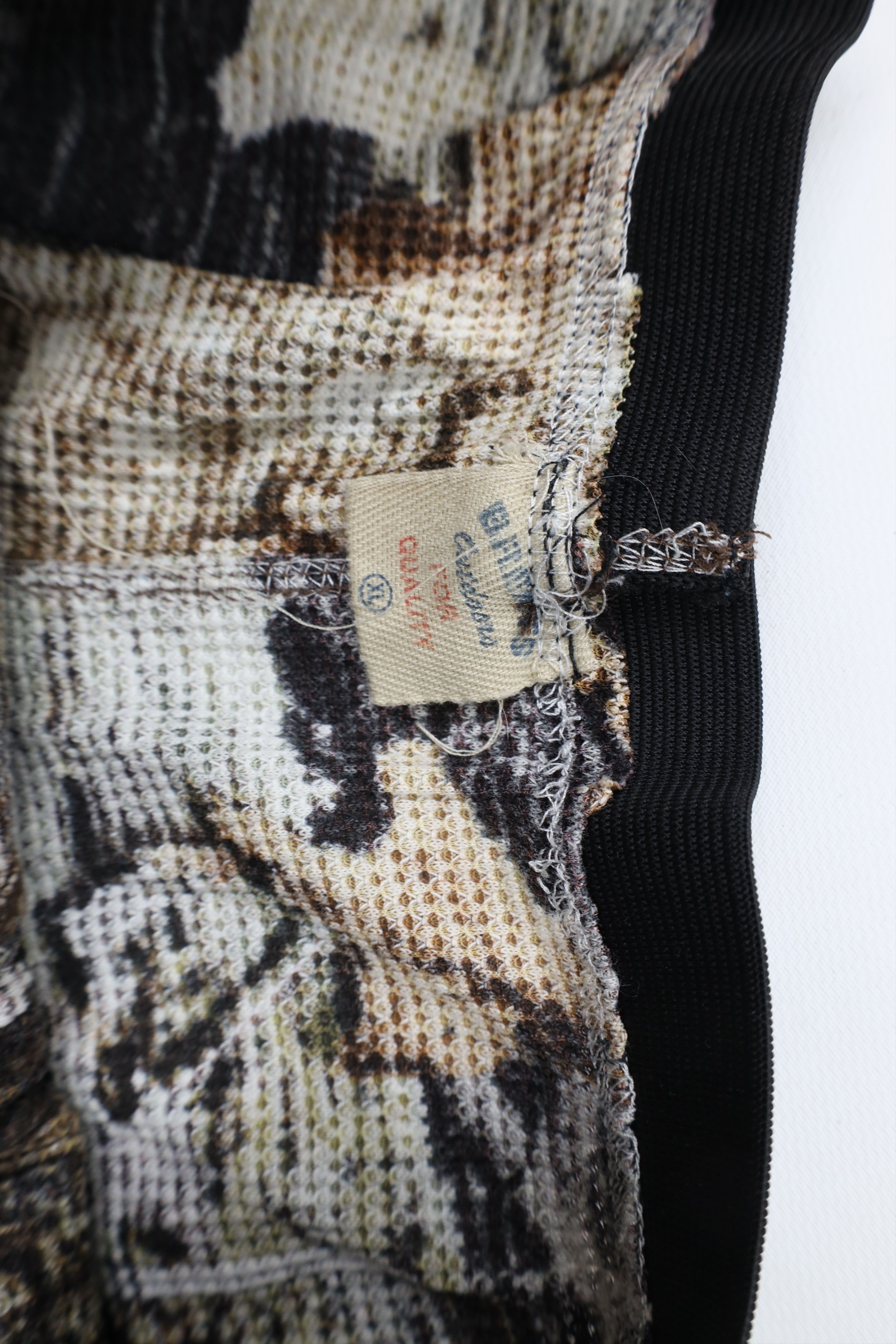 Vintage Vintage 90s Camouflage Thermal Waffle Knit Joggers Pants Size US 38 / EU 54 - 6 Thumbnail