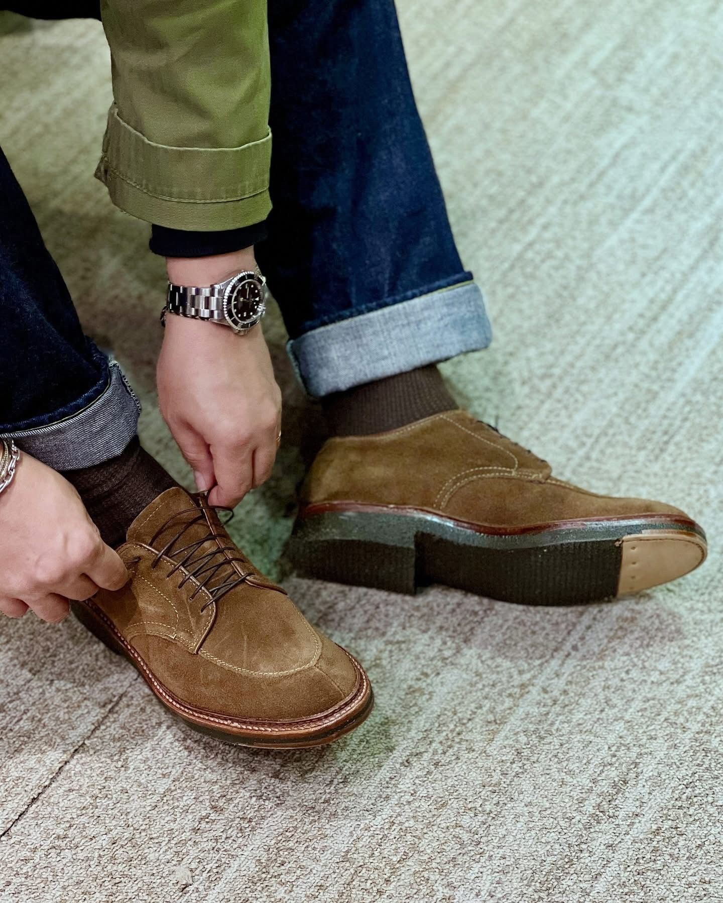 Alden Alden USA MTO Snuff Suede V Top Crepe Sole Shoes Barrie Last Size US 6 / EU 39 - 6 Thumbnail