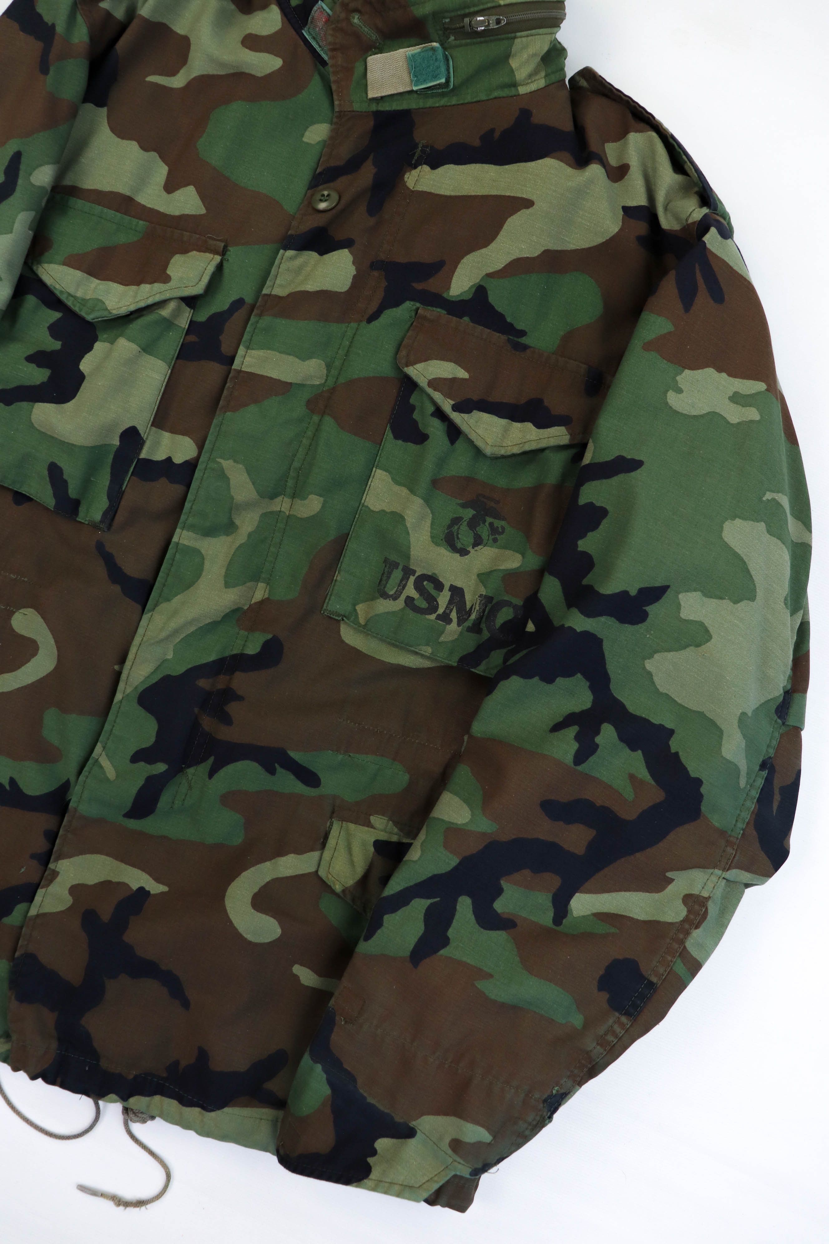 Vintage USMC Vintage 80s 1985 GENERAL Zip M-65 Camo Field Jacket Size US M / EU 48-50 / 2 - 6 Thumbnail