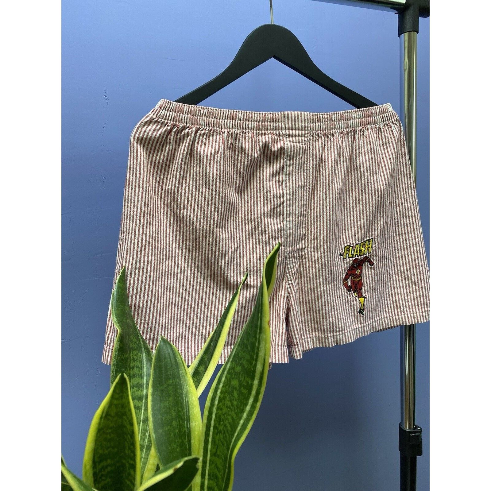 DC Vintage DC Flash Striped Shorts Size L Striped Size US 34 / EU 50 - 3 Thumbnail