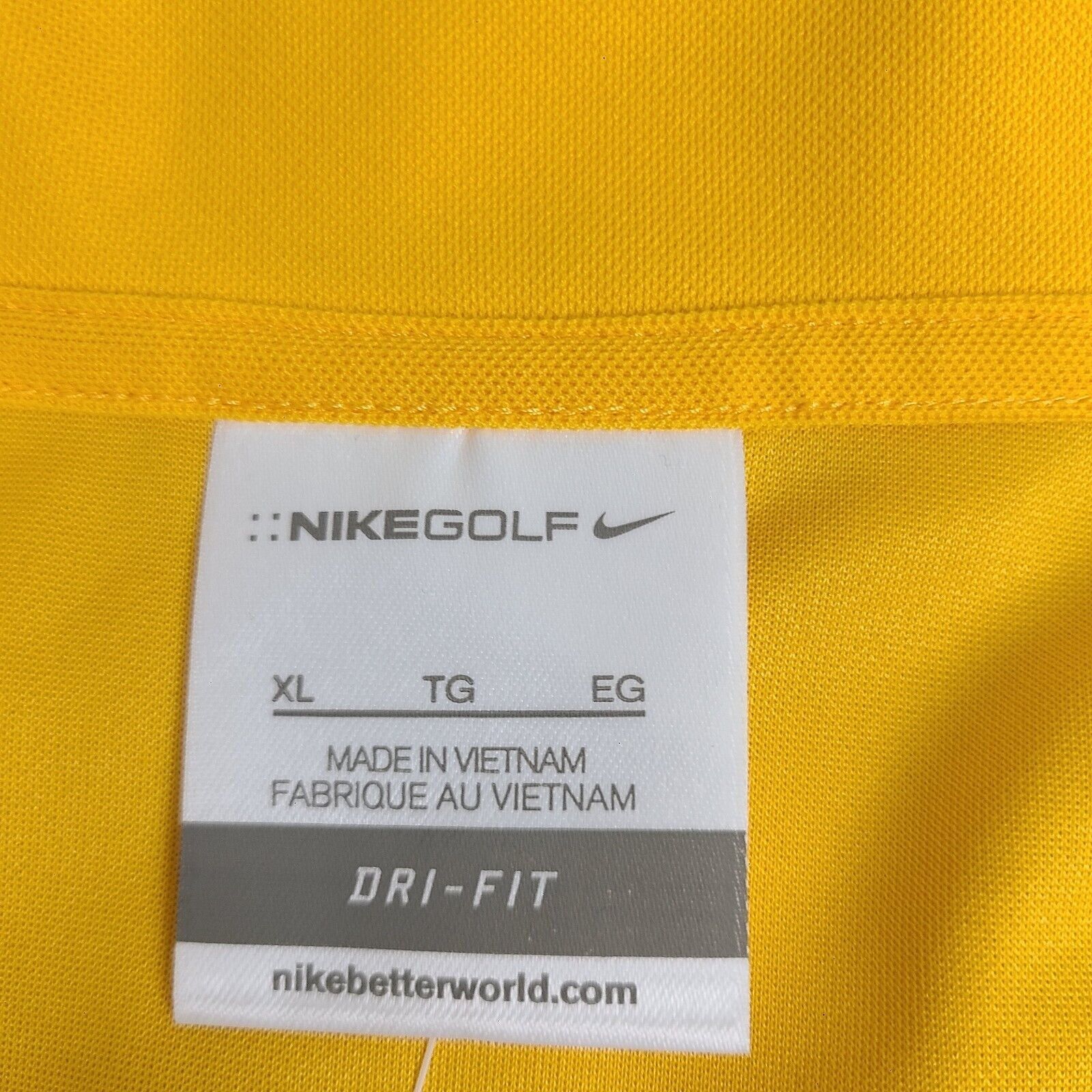 Nike NEW! Nike Golf Women’s Short Sleeve Dri-Fit Polo Bright Yell Size XL / US 12-14 / IT 48-50 - 5 Thumbnail