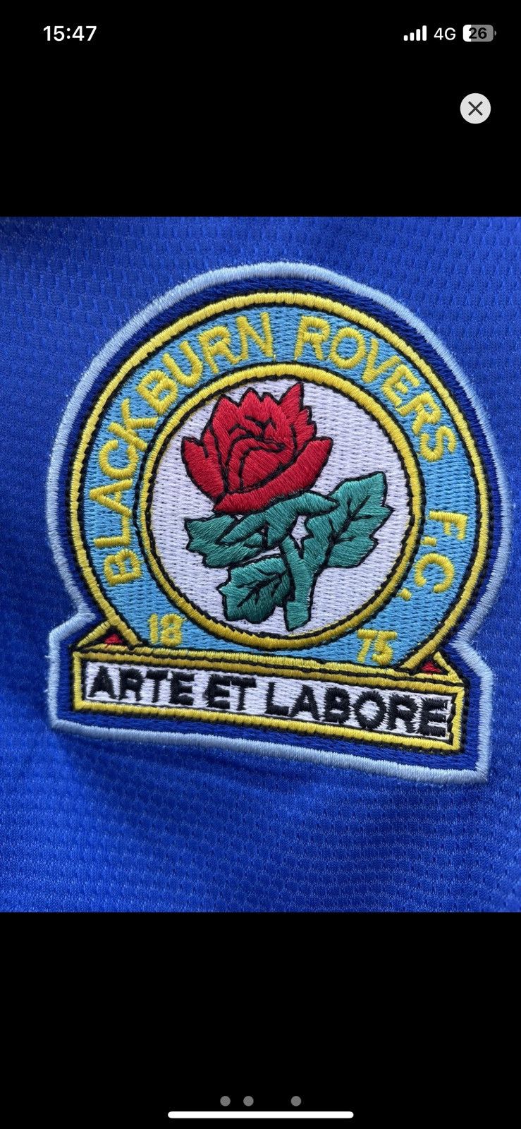 Vintage BLACKBURN ROVERS 1995/1996 ALAN SHEARER HOME FOOTBALL JERSEY Size US S / EU 44-46 / 1 - 3 Thumbnail