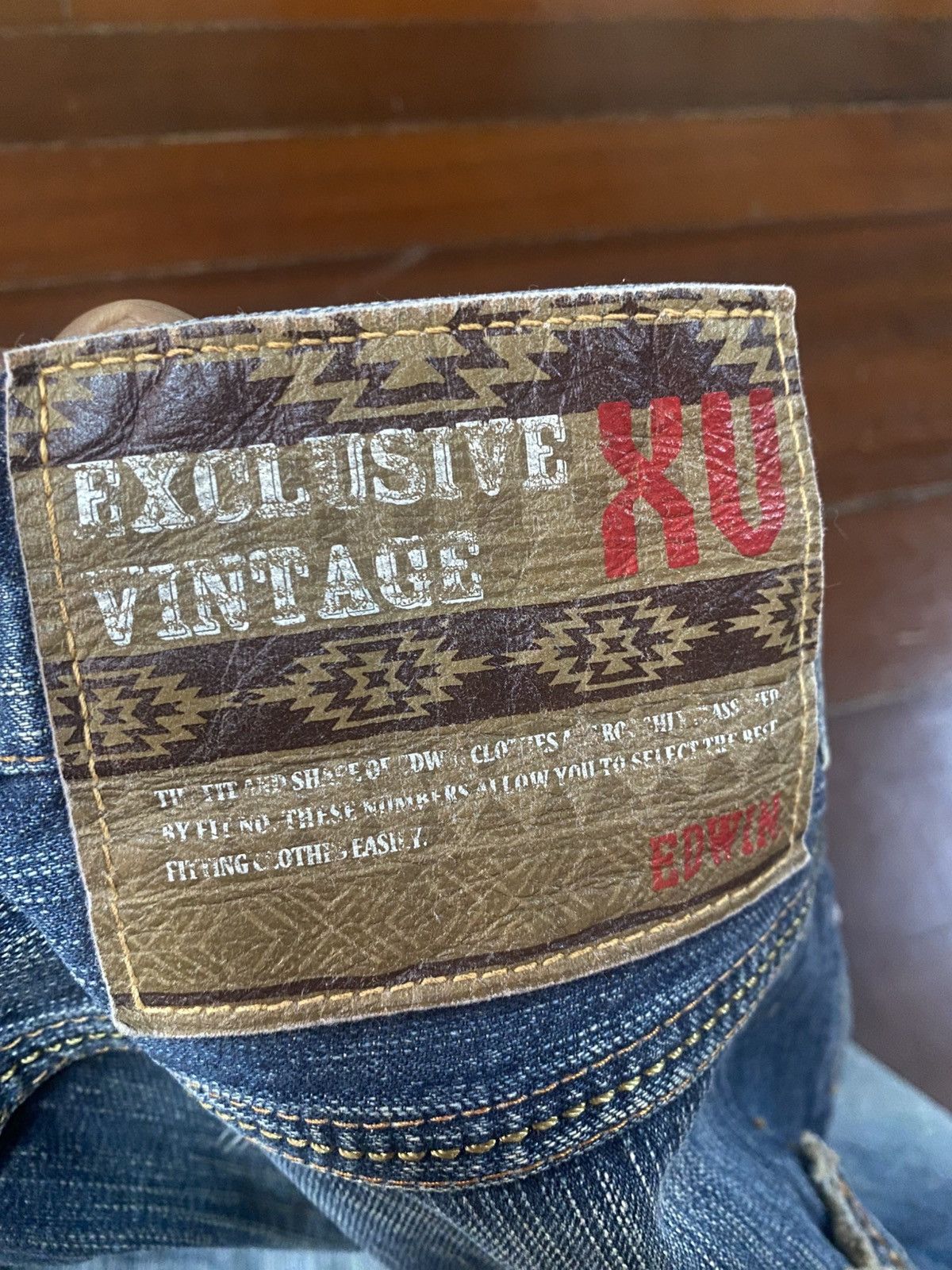 Edwin 💥BAGGY💥EDWIN EXCLUSIVE VINTAGE XV JEANS VERY RARE flare mud Size US 36 / EU 52 - 14 Thumbnail