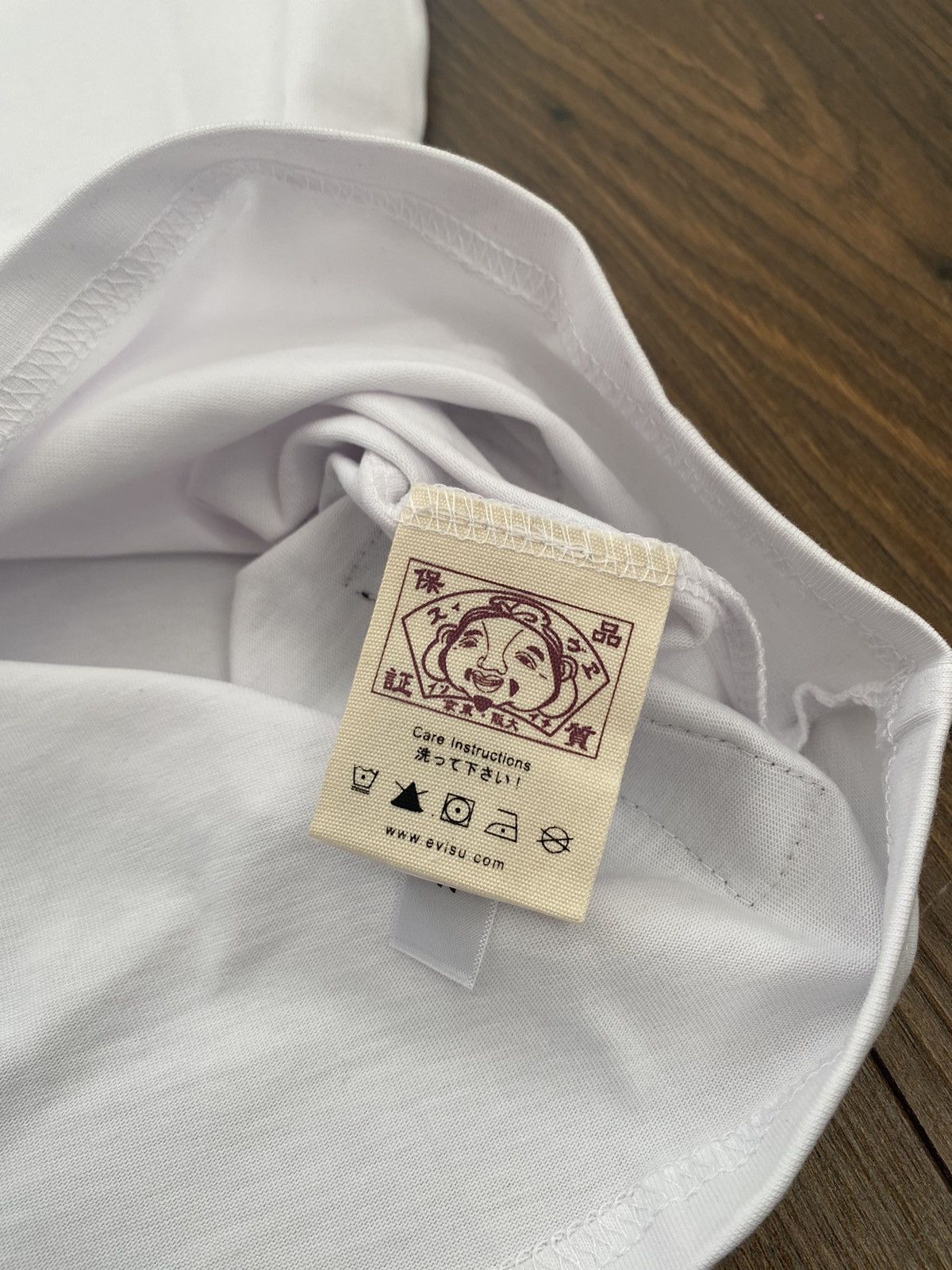 Evisu × Japanese Brand Evisu Big White Logo T-shirt Size M Size US M / EU 48-50 / 2 - 6 Thumbnail