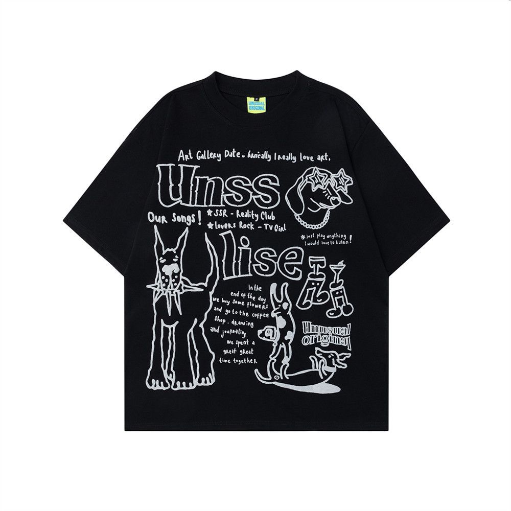 Japanese Brand × Vintage Men's casual trendy cartoon pattern puppy print T-shirt Size US M / EU 48-50 / 2 - 1 Thumbnail