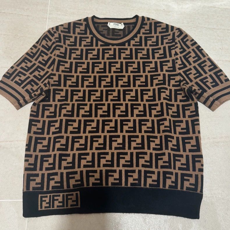 Fendi Fendi size 38 Old Flower Knitwear Knitted Sweater Size US XXS / EU 40 - 1 Thumbnail