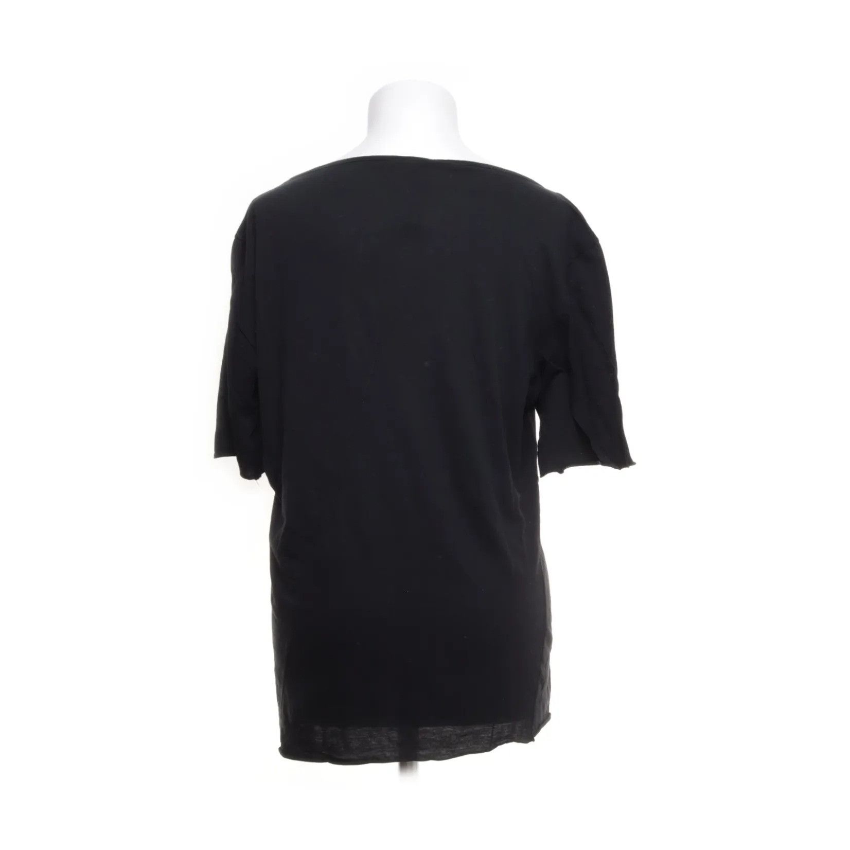 Giovanni Cavagna Black raw-edge oversized t-shirt Size US M / EU 48-50 / 2 - 2 Thumbnail