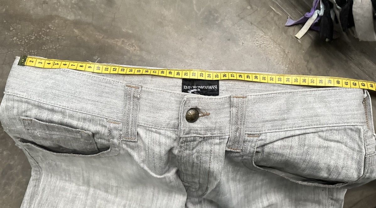 Emporio Armani 👹Vintage THRASHED Emporio Armani Baggy Flare Jeans Size US 33 - 16 Thumbnail