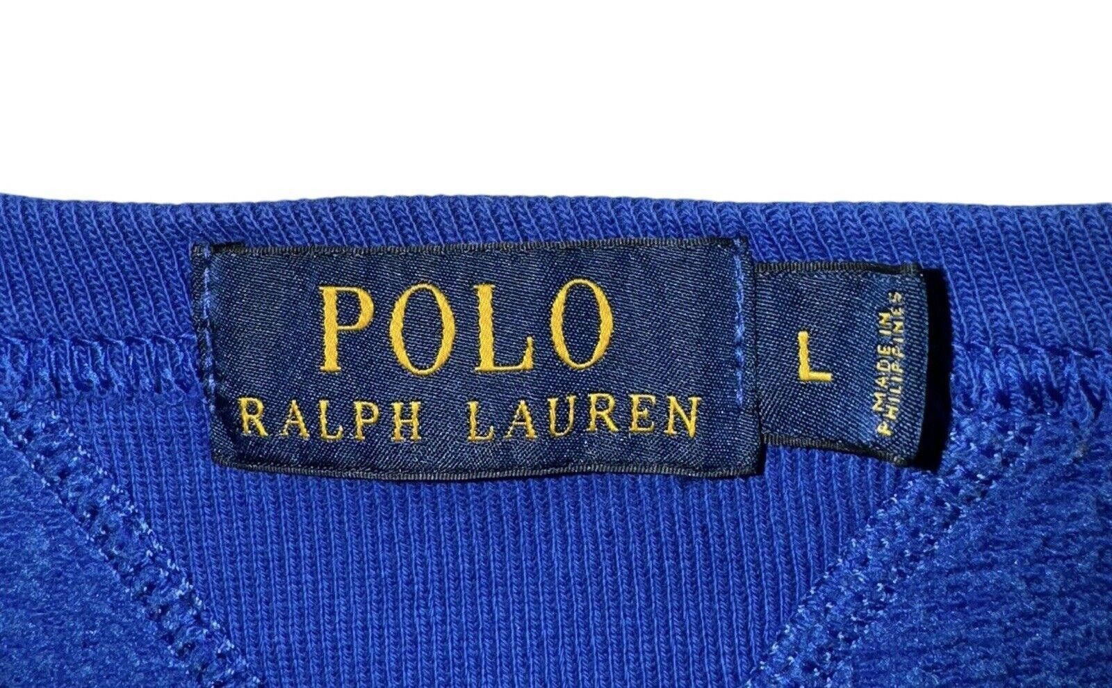 Polo Ralph Lauren Polo Ralph Lauren Indigo Chain Stitched Crewneck Sweater L Size US L / EU 52-54 / 3 - 7 Thumbnail