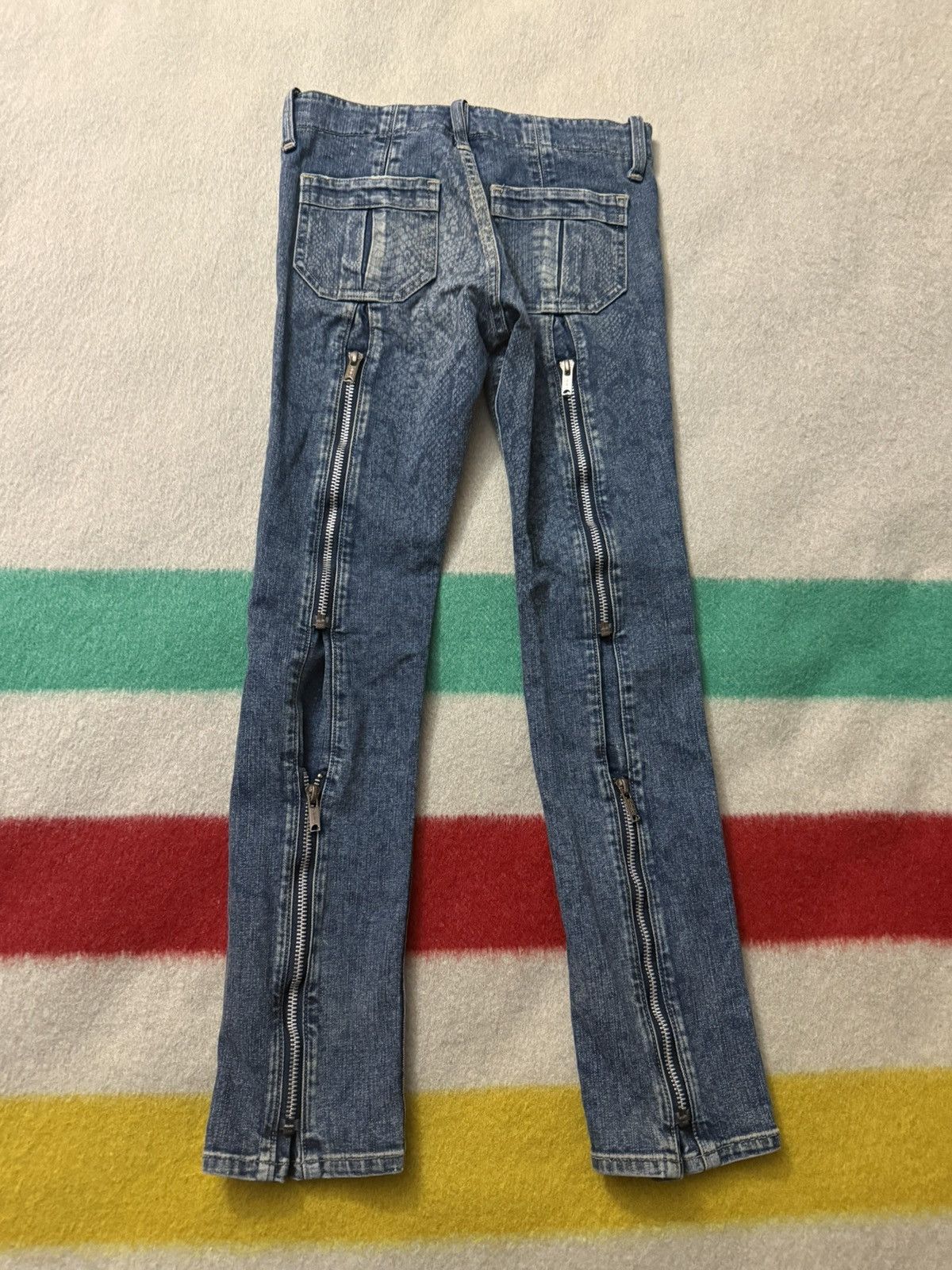 Hysteric Glamour Hysteric Glamour Mini Snakeskin Jeans 24 Waist 25 Inseam Size 24" / US 00 / IT 34 - 2 Thumbnail