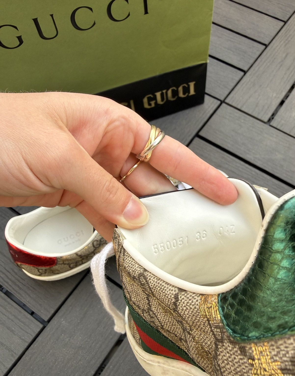 Gucci Gucci Ace GG supreme sneakers Size US 6 / IT 36 - 9 Thumbnail