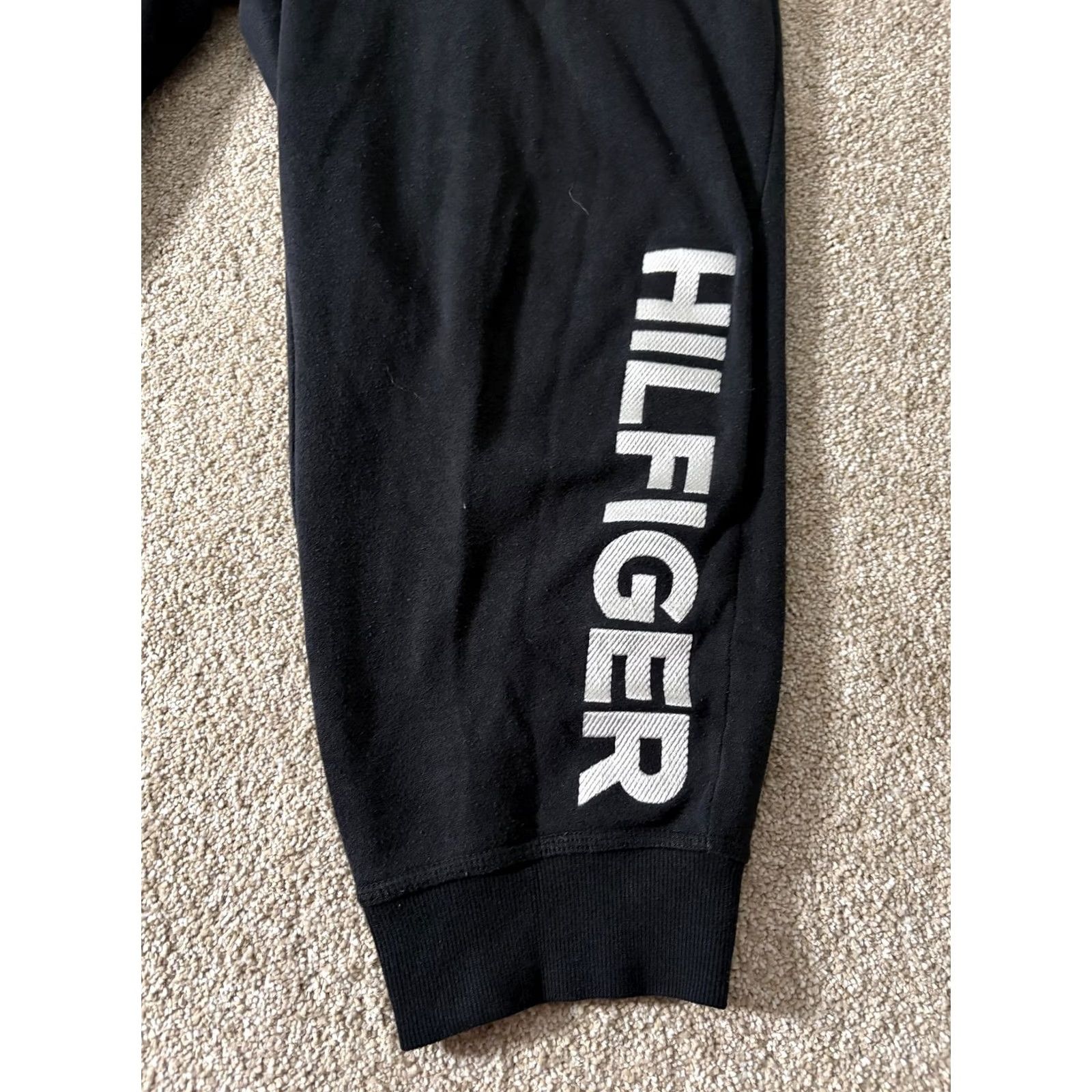 Tommy Hilfiger Tommy Hilfiger Sport Jogger Sweatpants Mens XL Black Pockets Drawstring Size US 36 / EU 52 - 2 Thumbnail