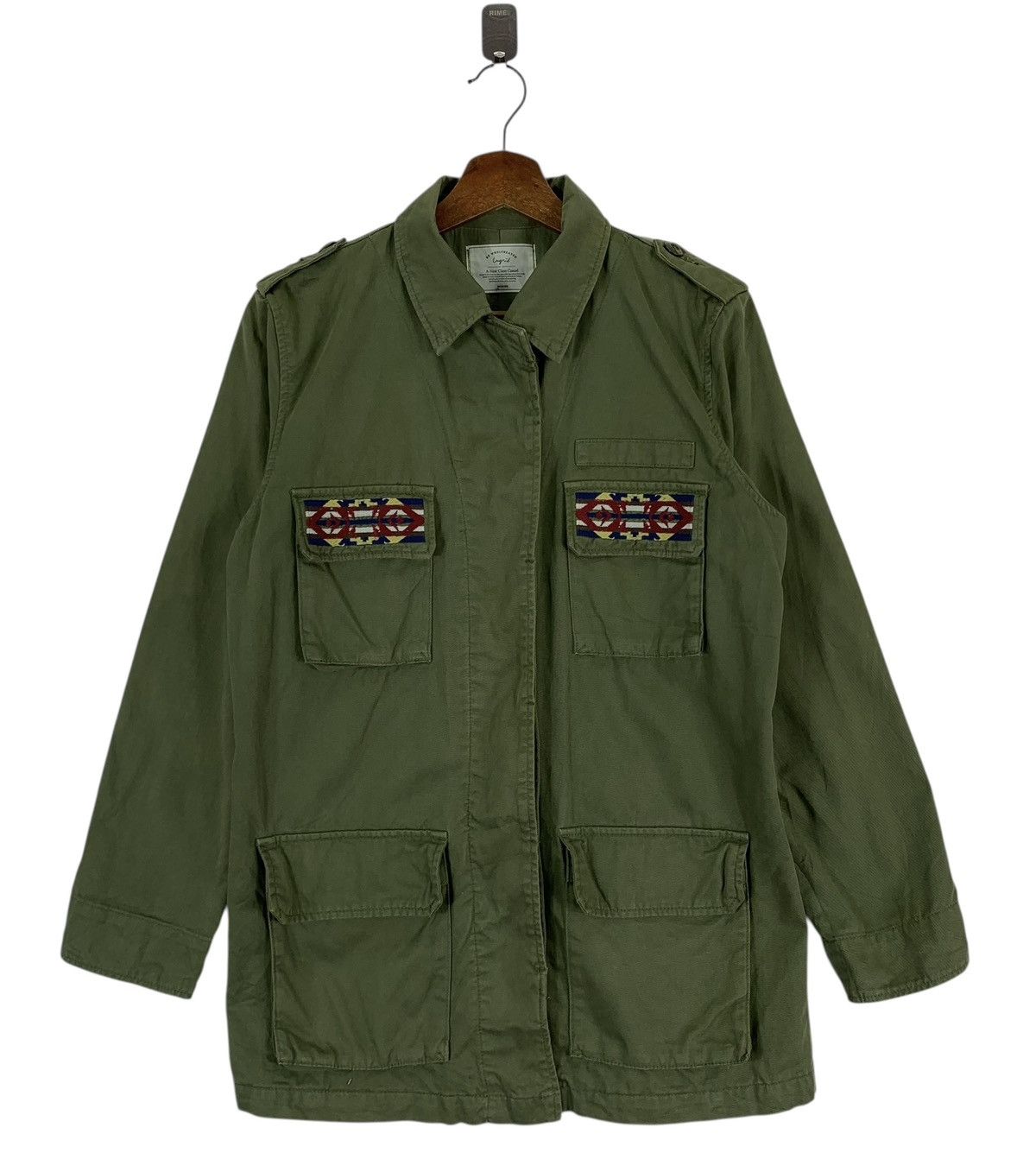 Native Green military Tribal Aztec Embroidered Logo Shirts Size US M / EU 48-50 / 2 - 3 Thumbnail