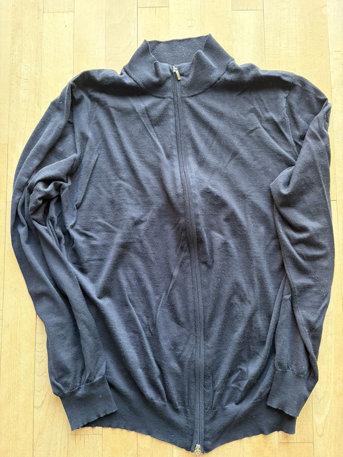 Doriani Full Zip Cardigan 100% Merino Size IT 58 (XXL)