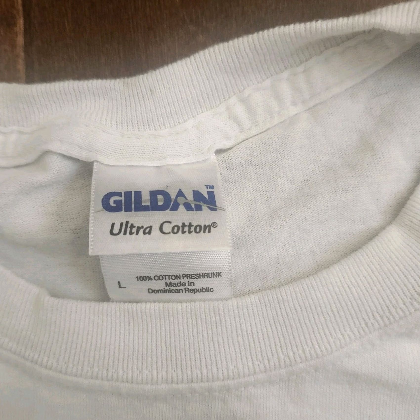 Gildan Gildan Twisted Shotz T Shirt Large White Graphic Print Crew Neck Short Sleeve Men Funny Beach Tee Size US L / EU 52-54 / 3 - 4 Thumbnail