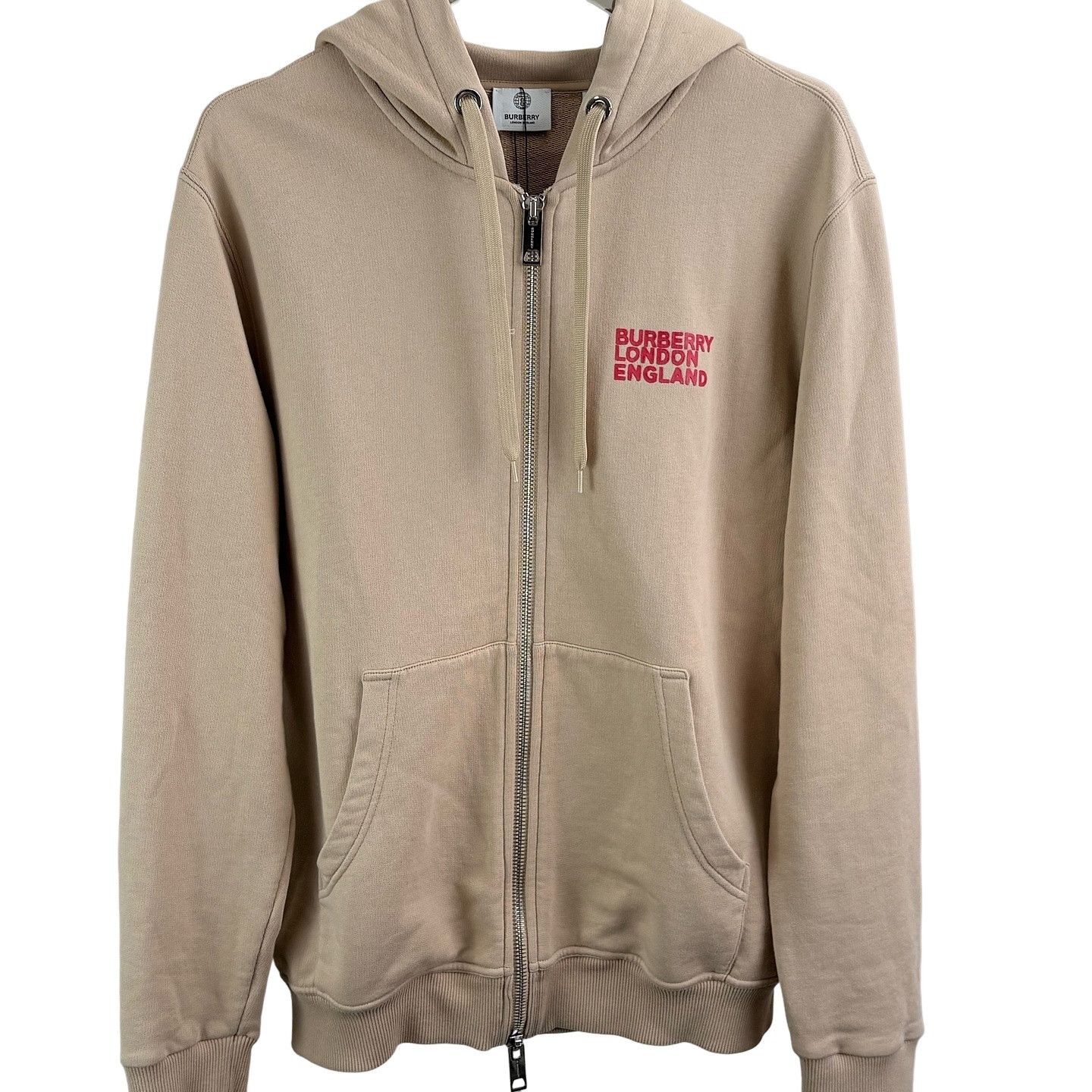Burberry Burberry Letter Graphic Cotton Blend Zip Hoodie | Grailed