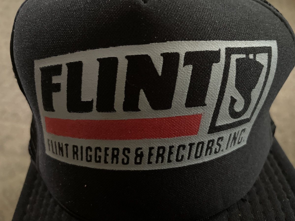 Vintage Flint Riggers Erectors Inc HAT Michigan CAP foam mesh crane Size ONE SIZE - 3 Thumbnail