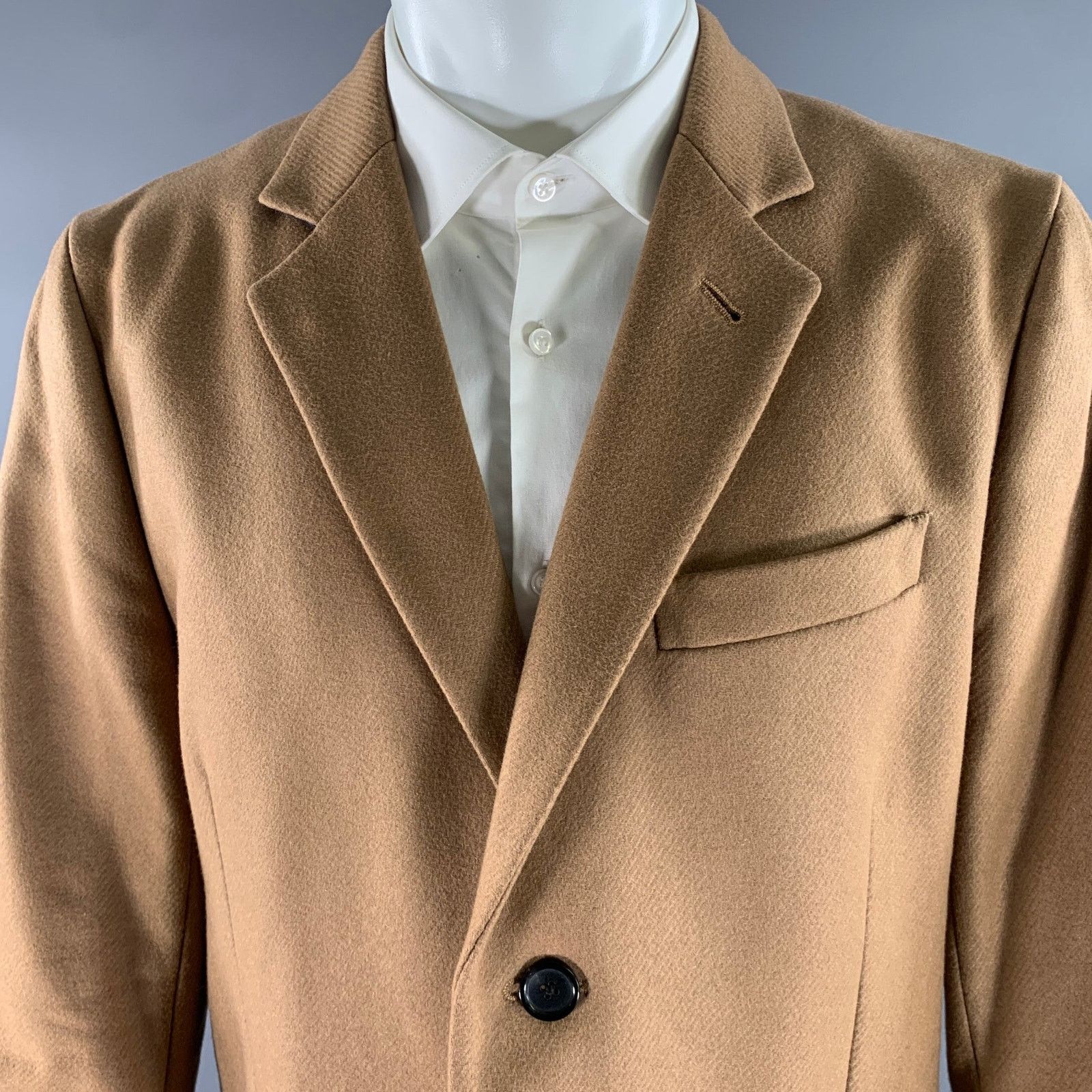Paul Smith PS by PAUL SMITH Size XL Camel Wool Blend Notch Lapel Coat Size US XL / EU 56 / 4 - 2 Thumbnail