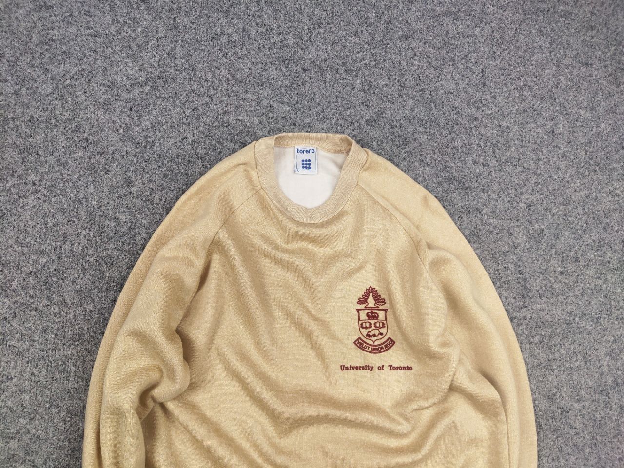 Vintage Vintage University of Toronto Crew Check Sweatshirt Y2K Size US L / EU 52-54 / 3 - 4 Thumbnail