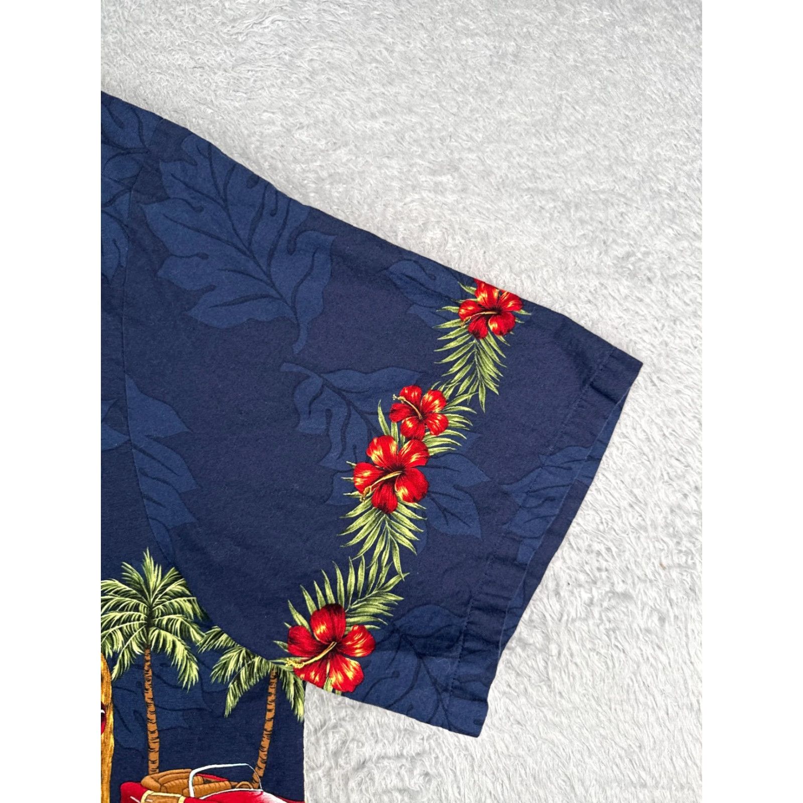 Vintage VINTAGE Hawaiian Reserve Collection Shirt Adult 2XL XXL Blue Floral Hawaii Luau Resort Garden Party/Cocktail Wedding Men Mens Size US XXL / EU 58 / 5 - 2 Thumbnail